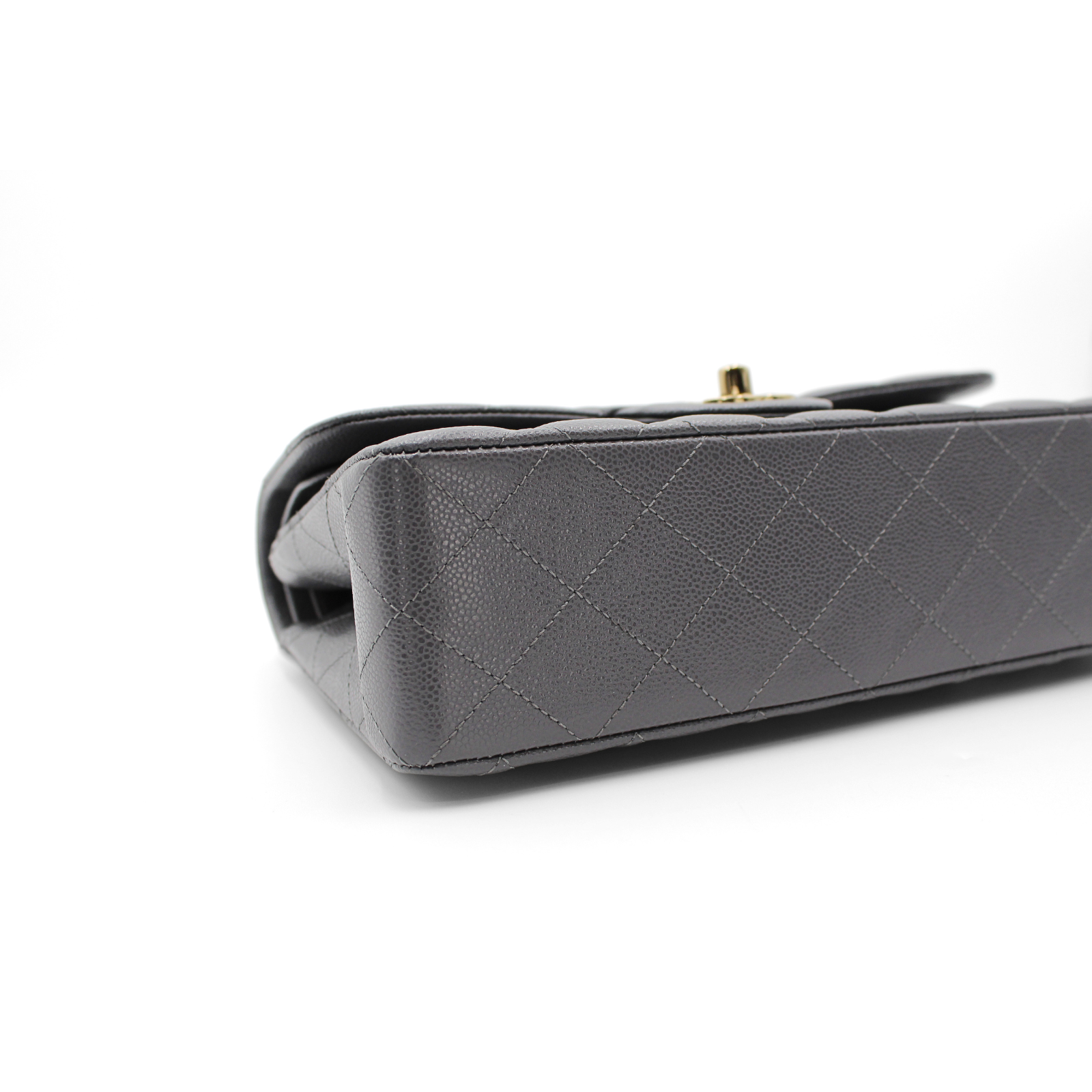 Classic Caviar Gray Small Shoulder Bag