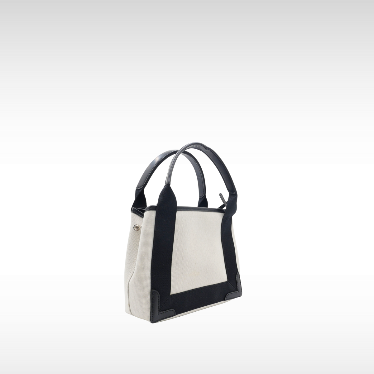 Navy Cabas XS Canvas Handbag