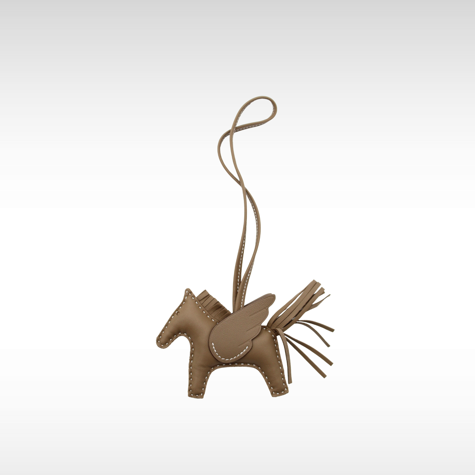 Rodeo Pegase PM Agneau Etoupe Bag Charm