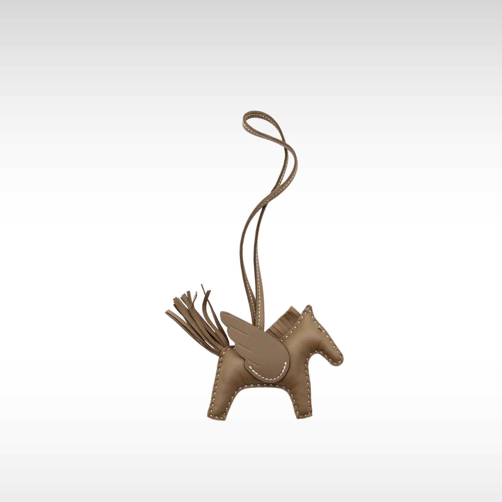 Rodeo Pegase PM Agneau Etoupe Bag Charm