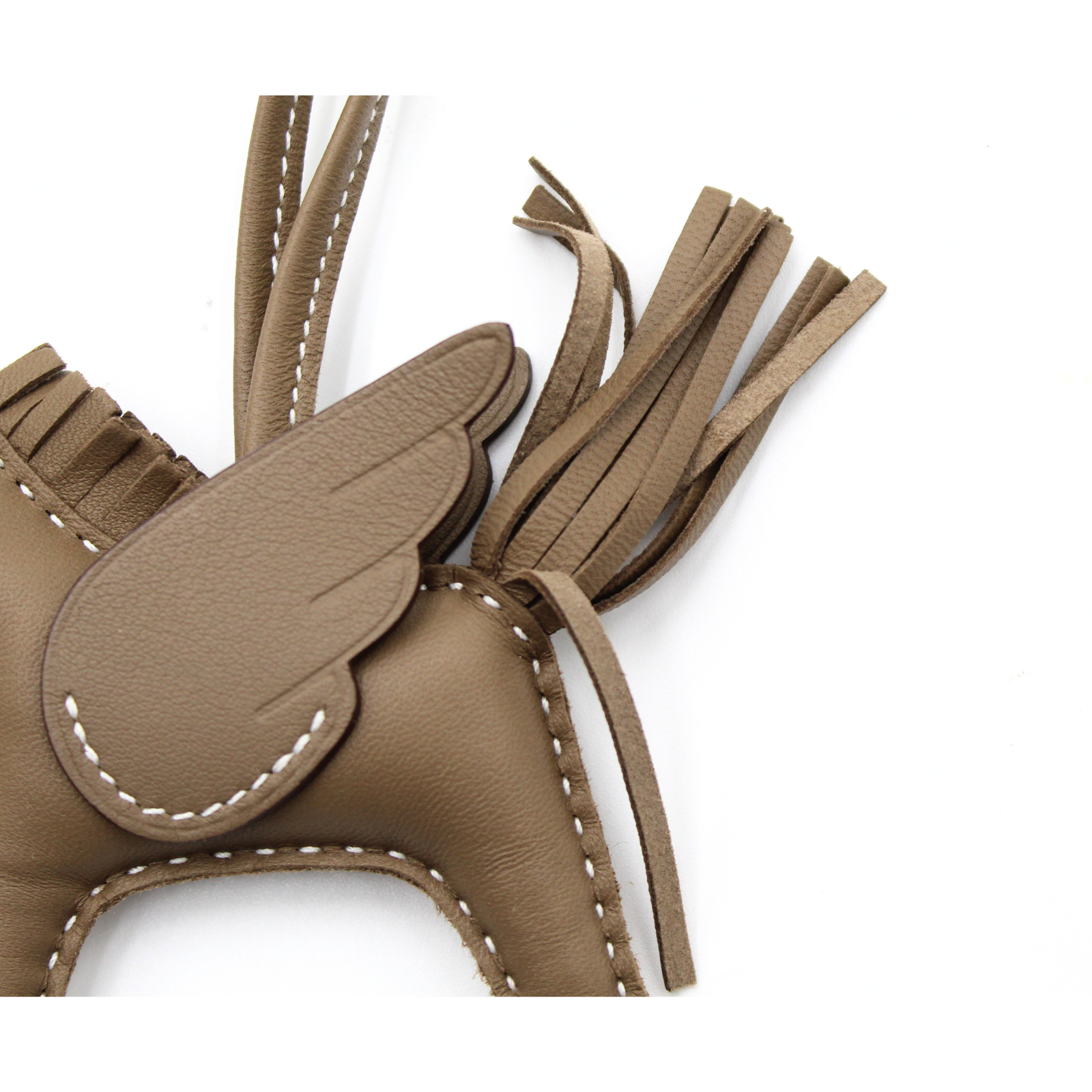 Rodeo Pegase PM Agneau Etoupe Bag Charm