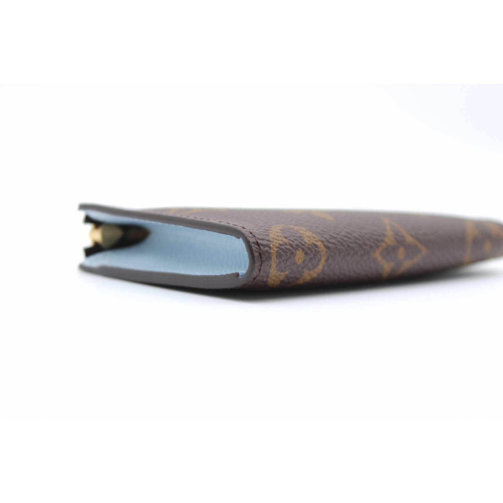 Noa Key Holder Monogram Marron + Blue Olympe Coin Case