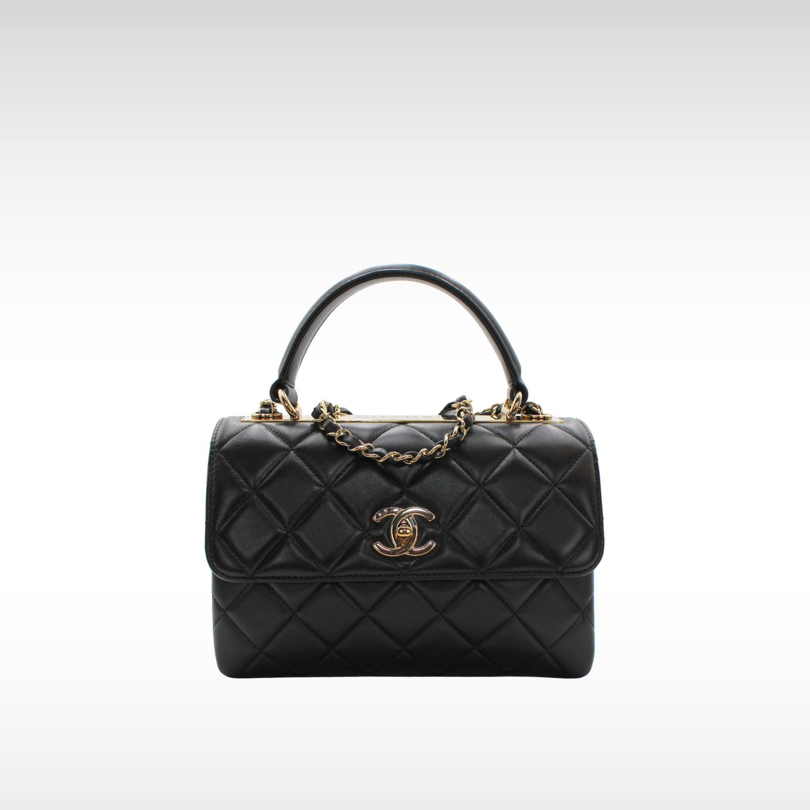 Trendy CC Small Lamb Black Handbag