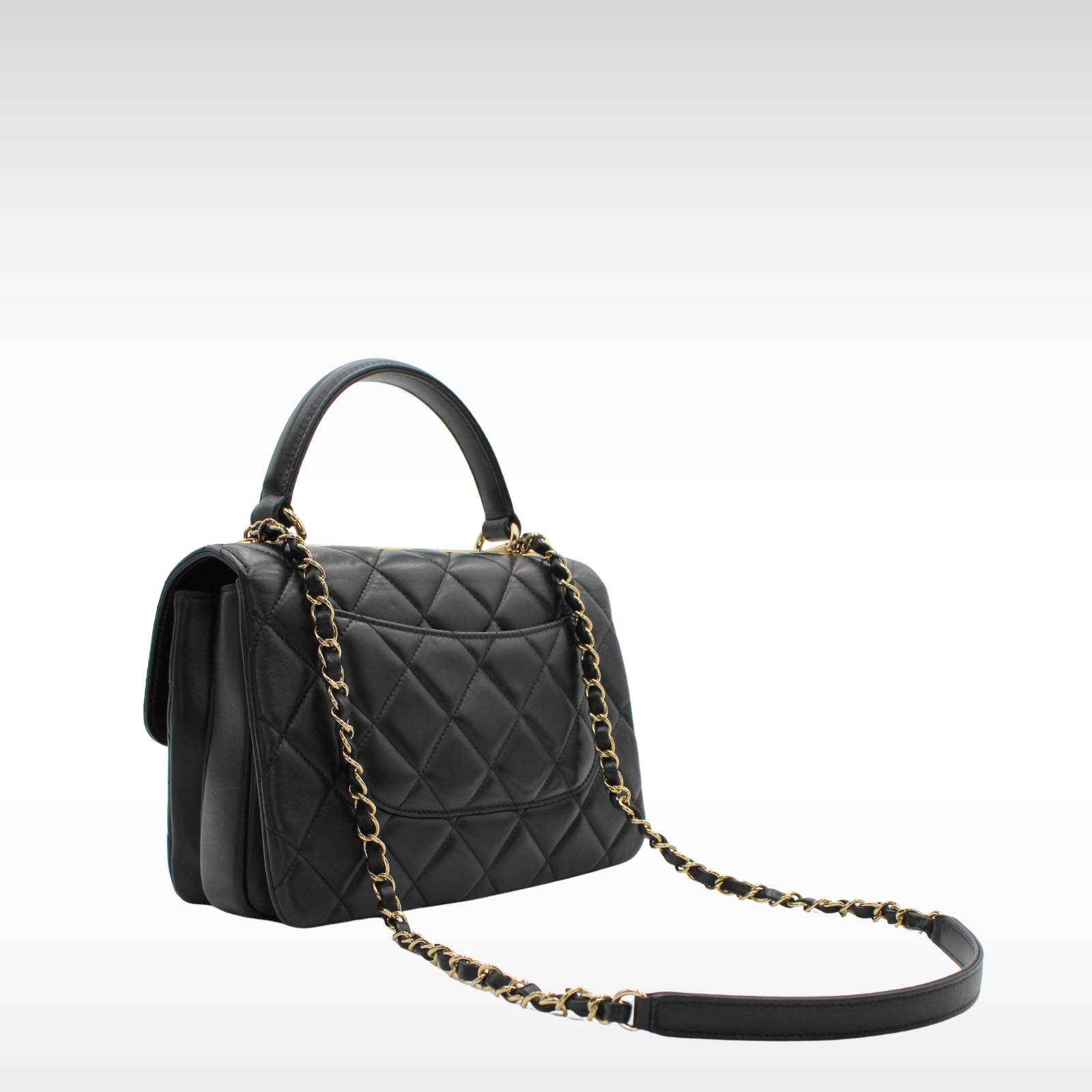 Trendy CC Small Lamb Black Handbag