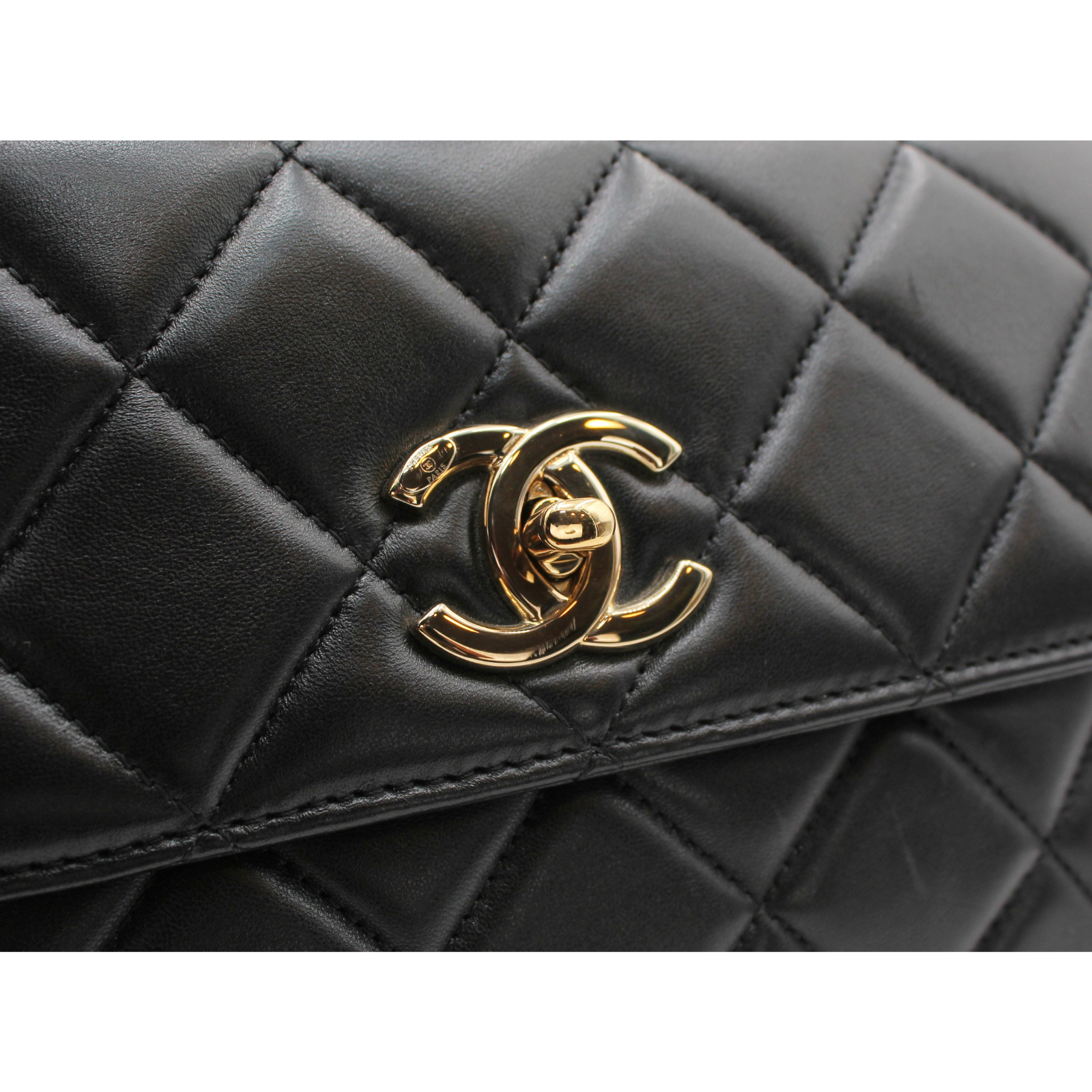 Trendy CC Small Lamb Black Handbag