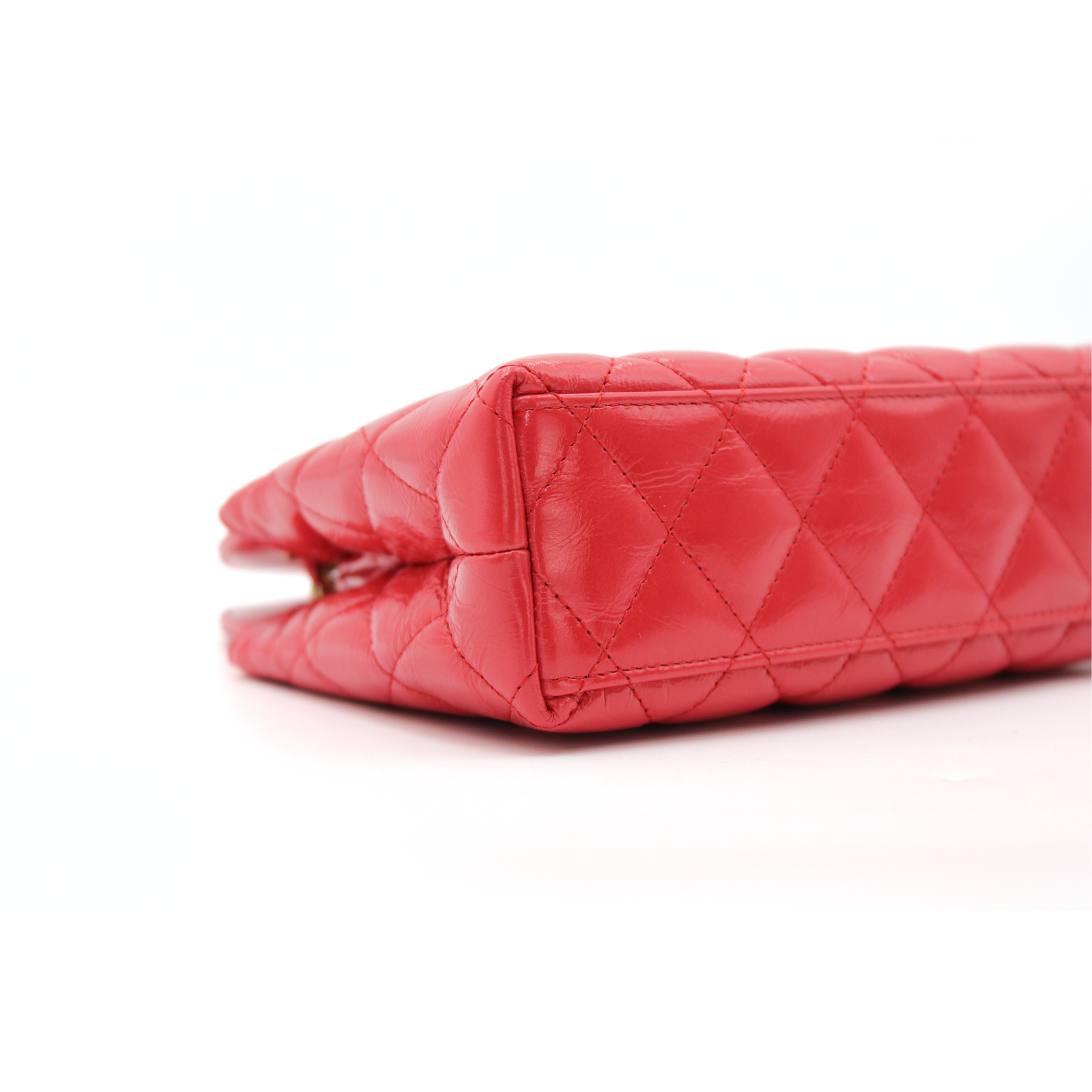 Shopping Bag Mini Calf Red Handbag