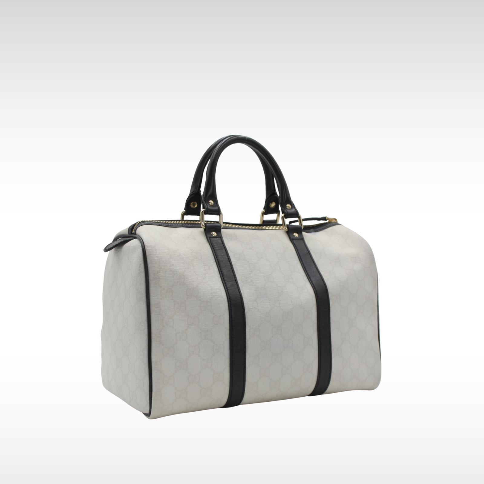 GG-Supreme Coated Canvas White Handbag