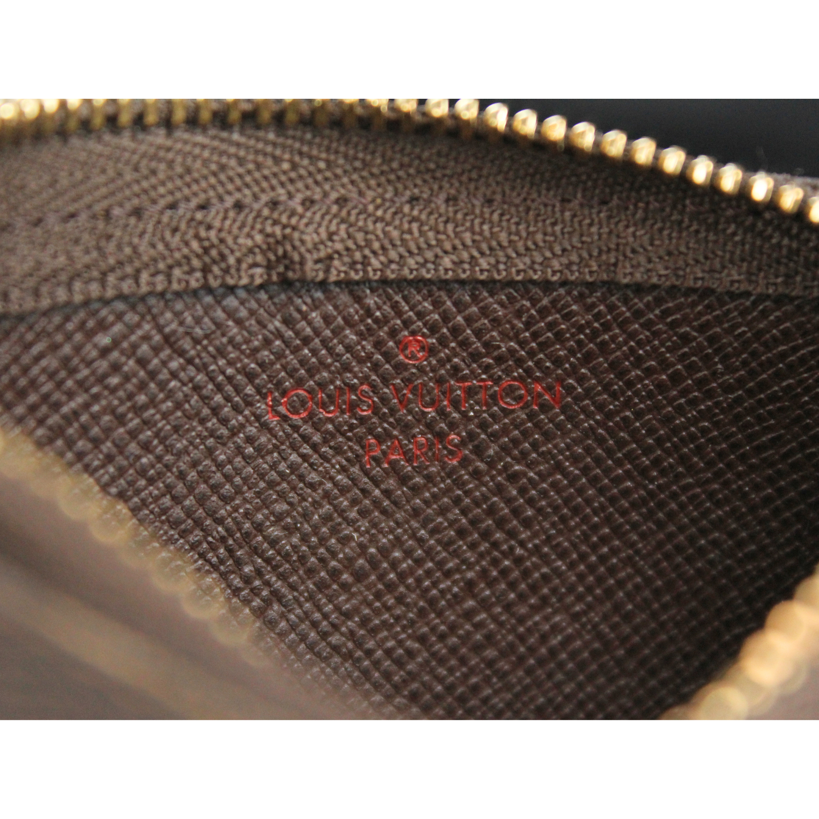 Key Pouch Damier Ebene Coin Case