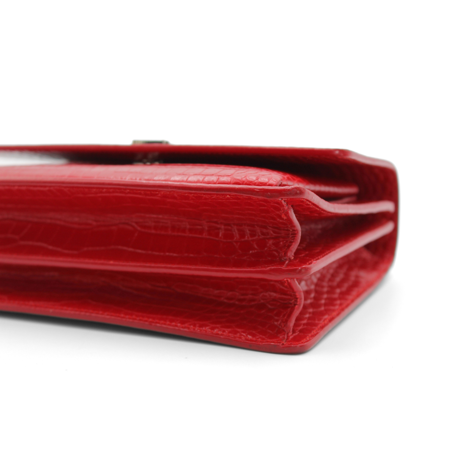 Sunset Medium Calf Red Shoulder Bag
