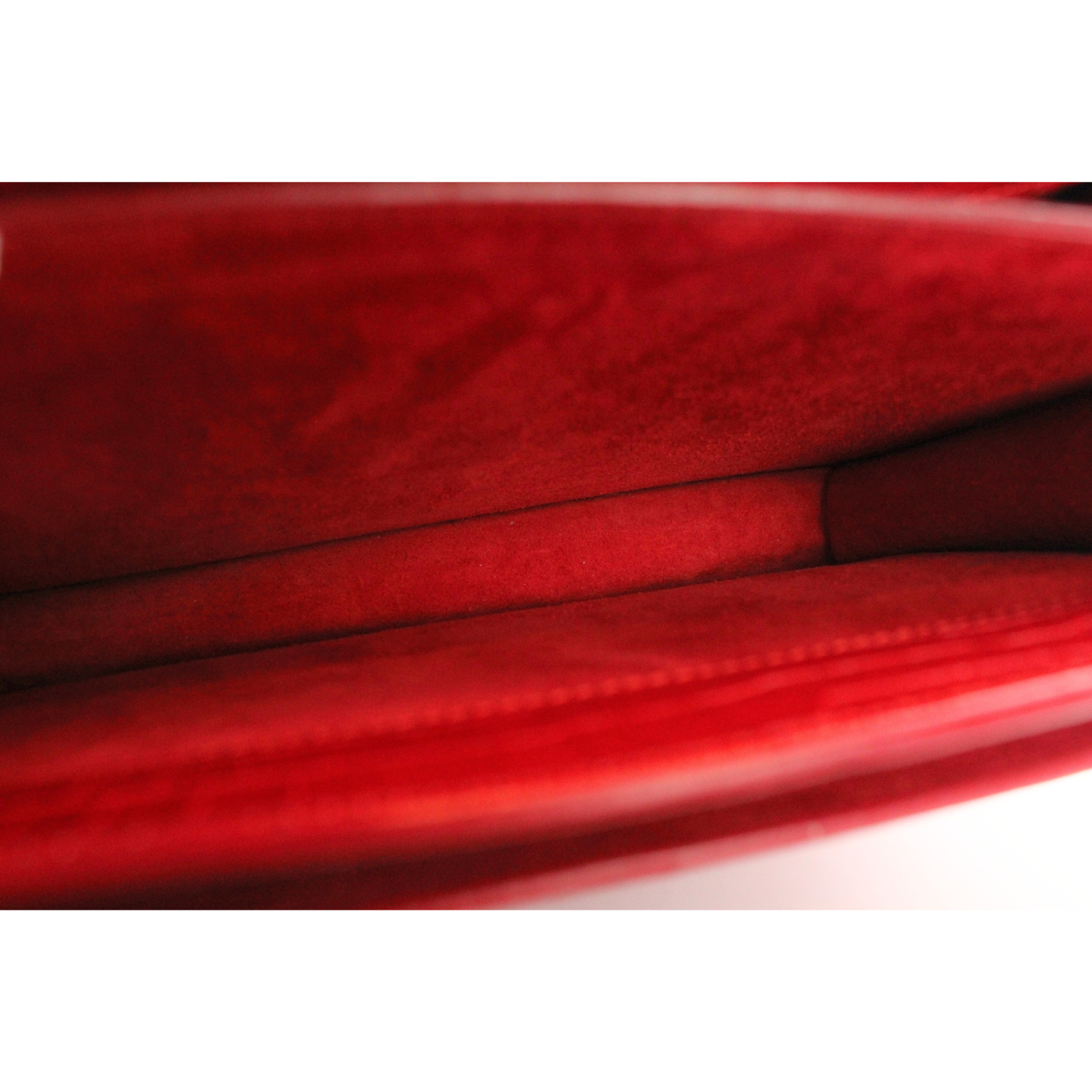 Sunset Medium Calf Red Shoulder Bag