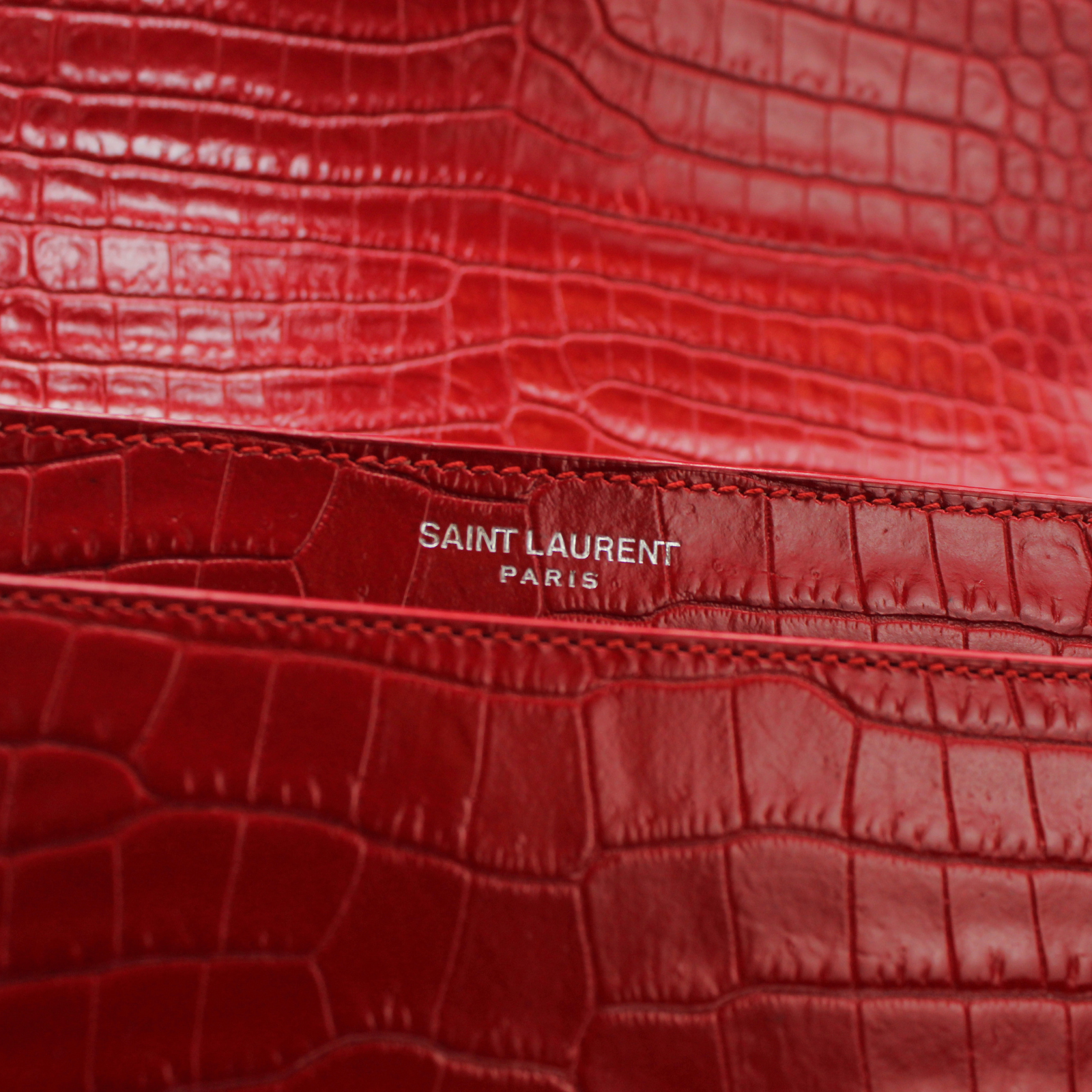 Sunset Medium Calf Red Shoulder Bag