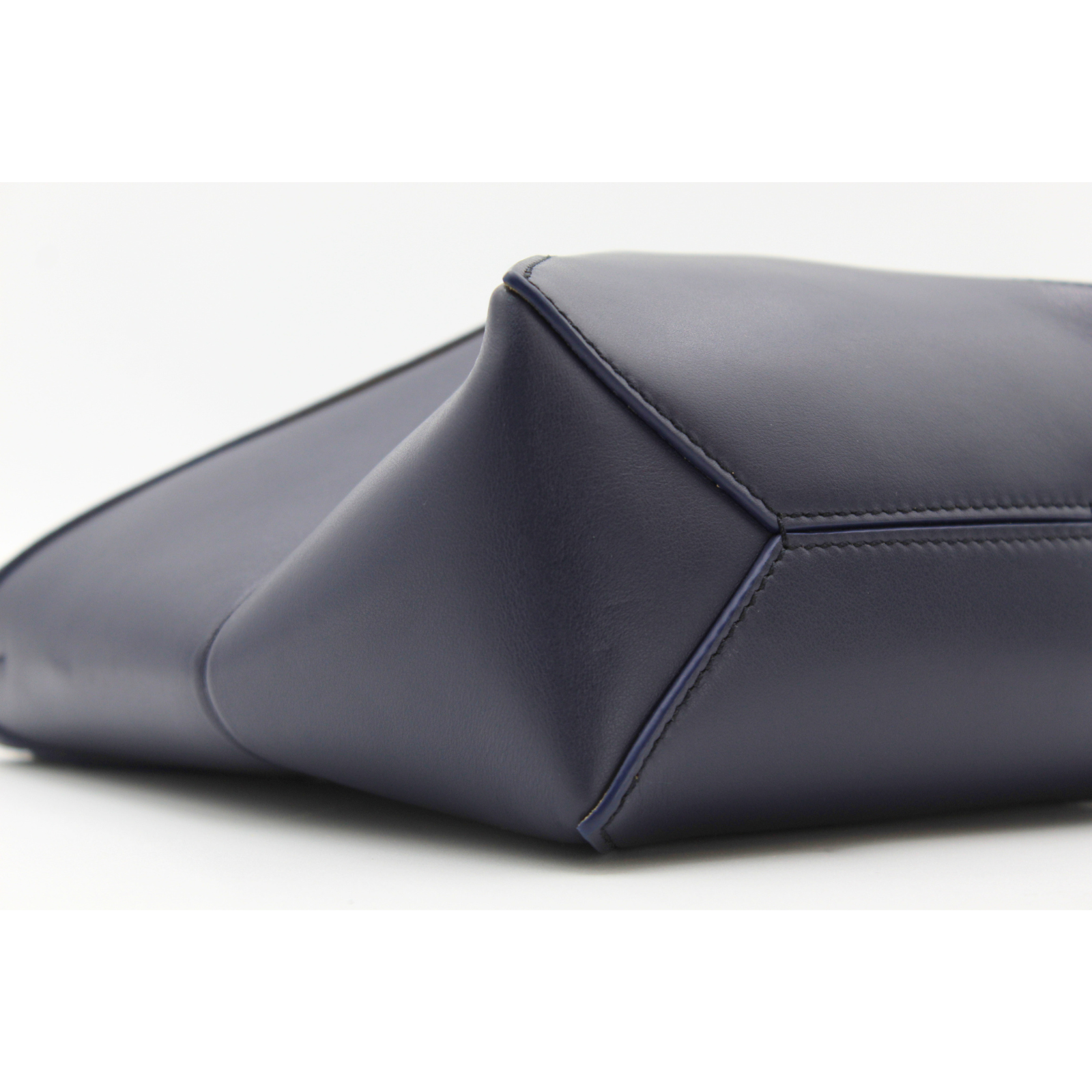 Puzzle Fold Mini Calf Navy Handbag
