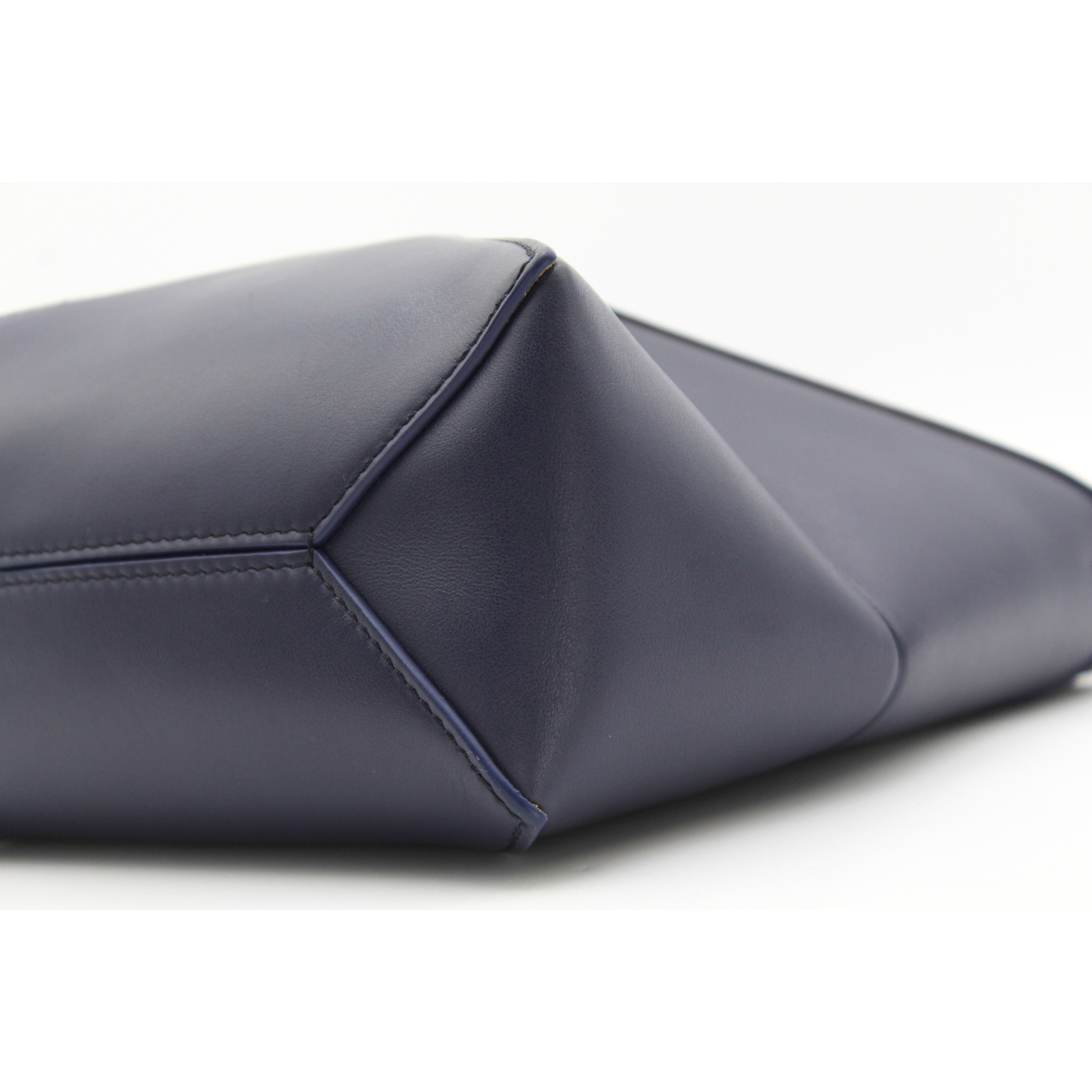 Puzzle Fold Mini Calf Navy Handbag