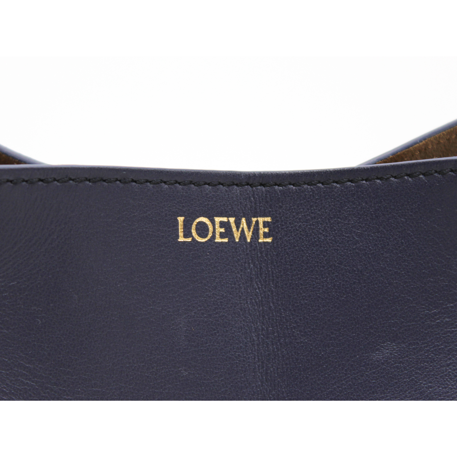 Puzzle Fold Mini Calf Navy Handbag