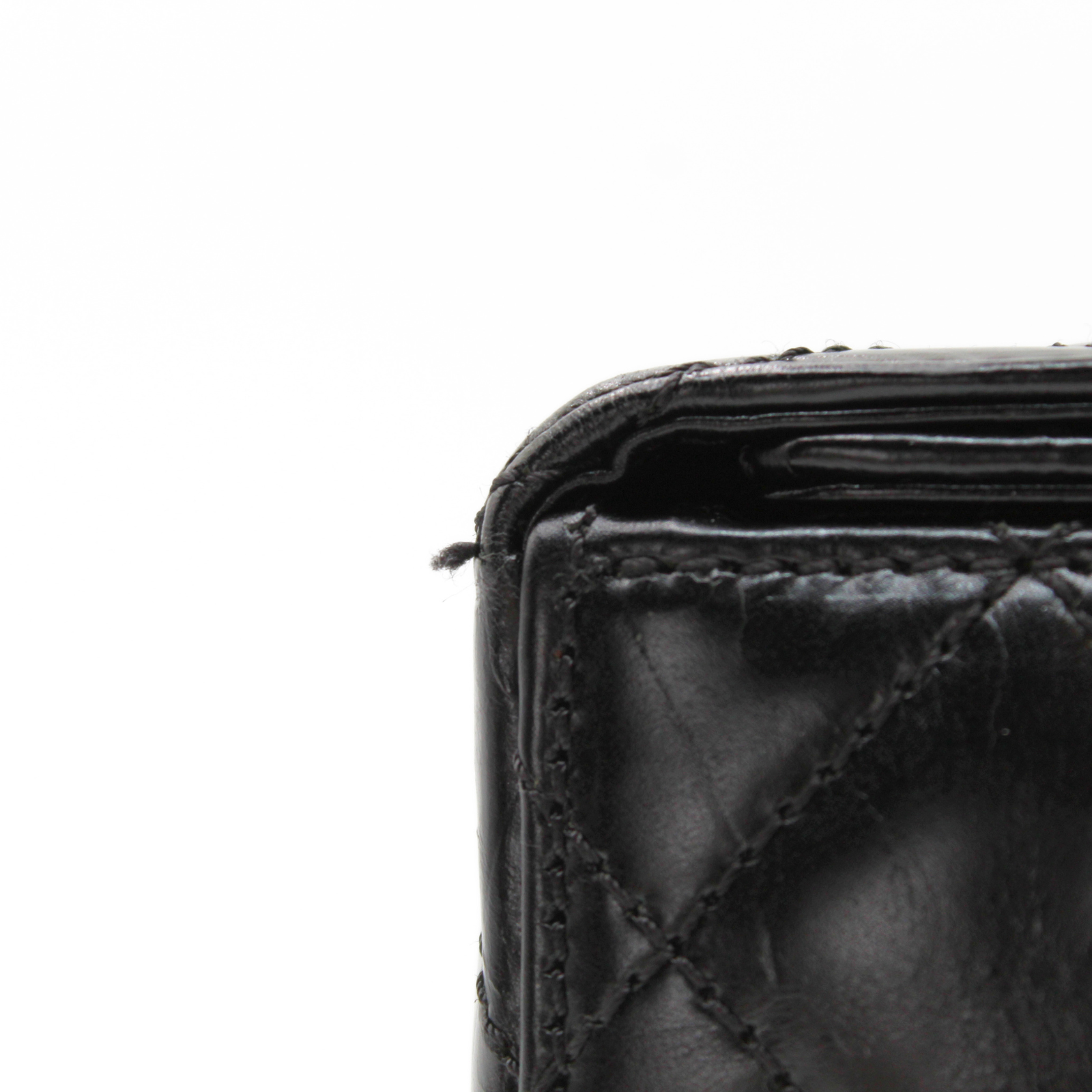 Calf Black Vanity Bag