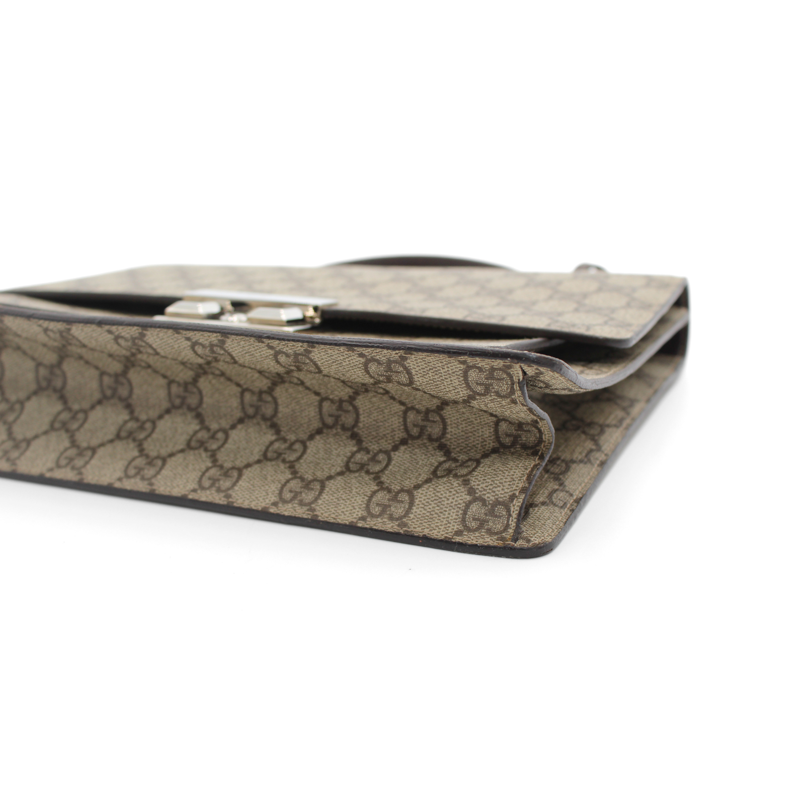 GG-Supreme Beige Coated Canvas Handbag