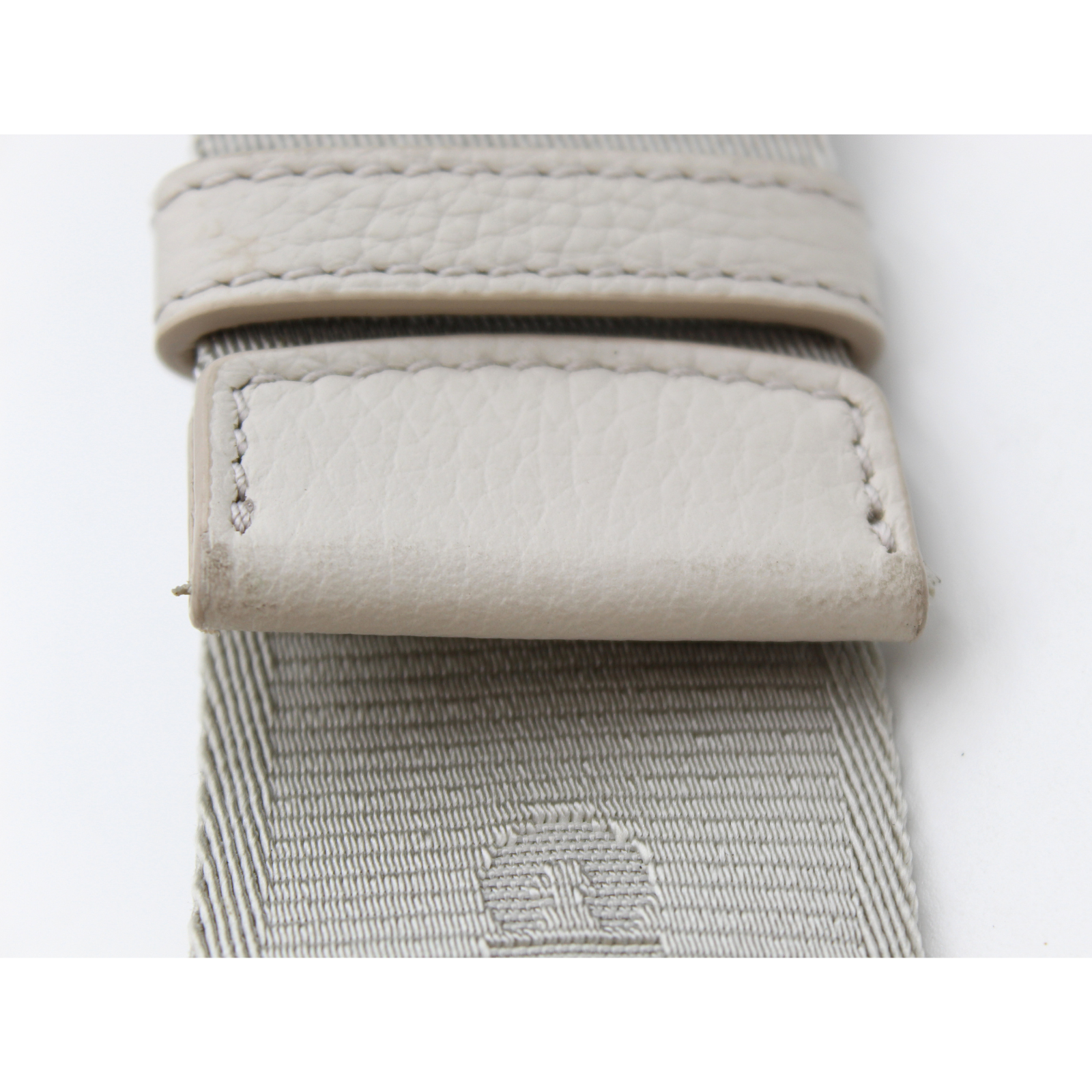 Saddle Messenger Oblique Canvas White Crossbody Bag