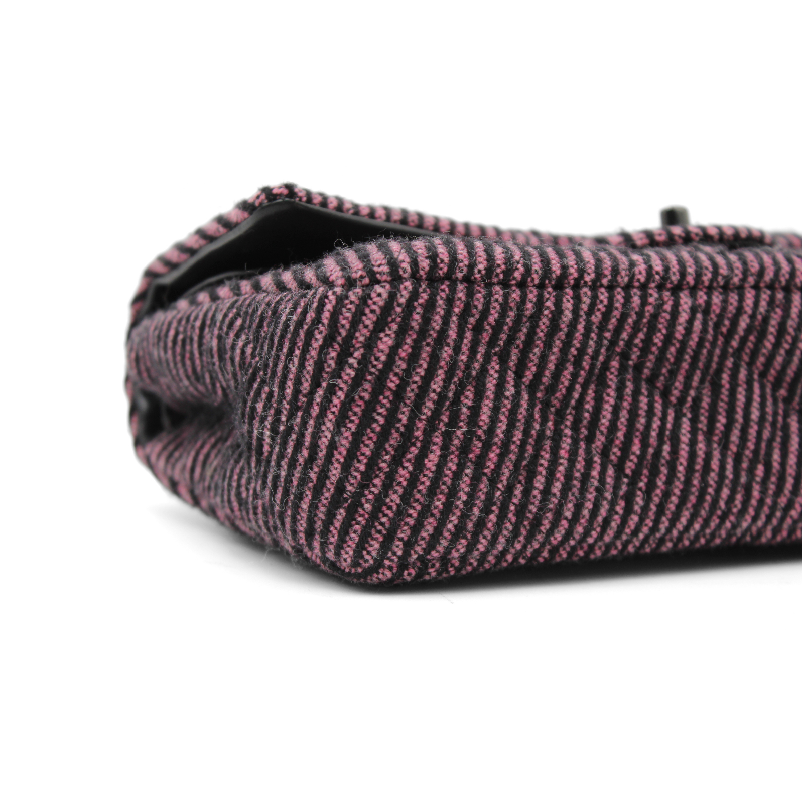 Classic Wool Pink + Black Shoulder Bag
