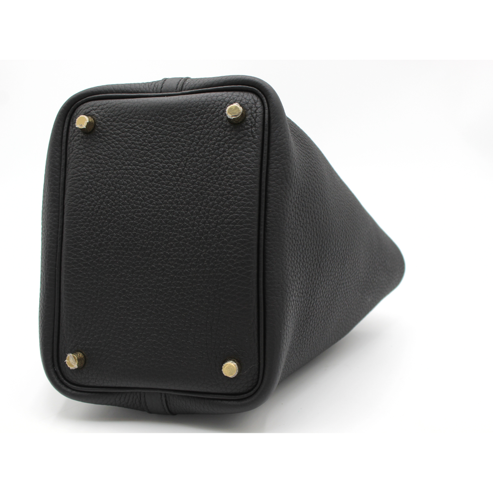 Picotin Lock 18 Taurillon Clemence Black Handbag