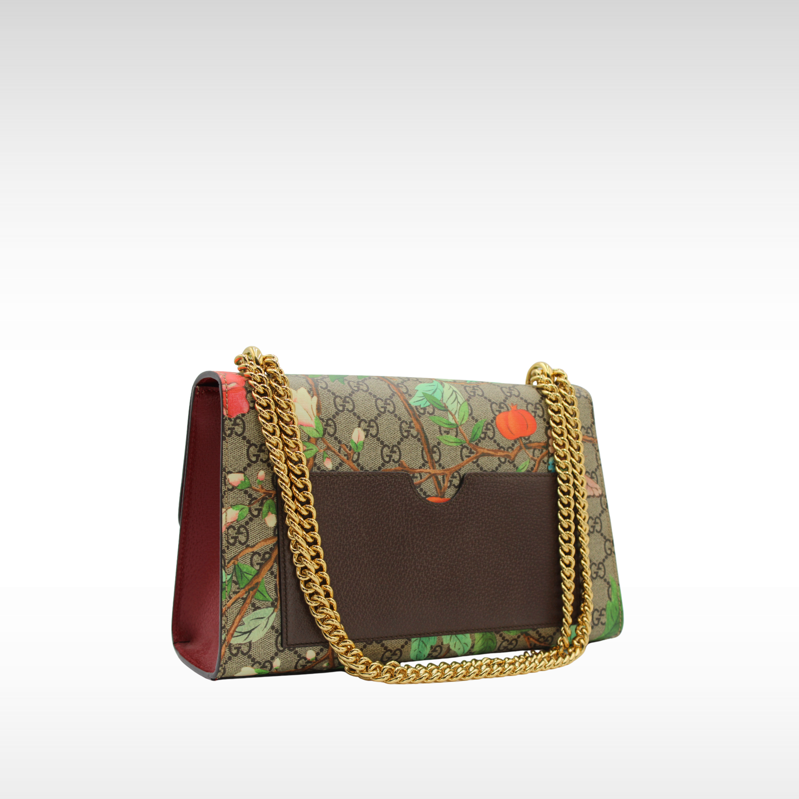 Padlock GG-Supreme Beige + Red Shoulder Bag