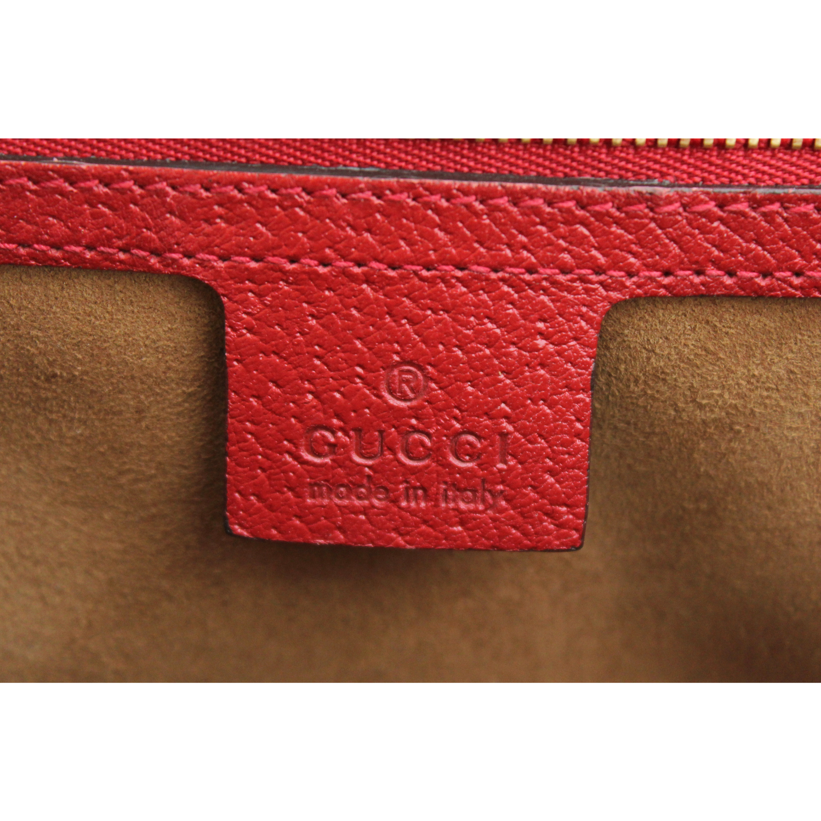 Padlock GG-Supreme Beige + Red Shoulder Bag