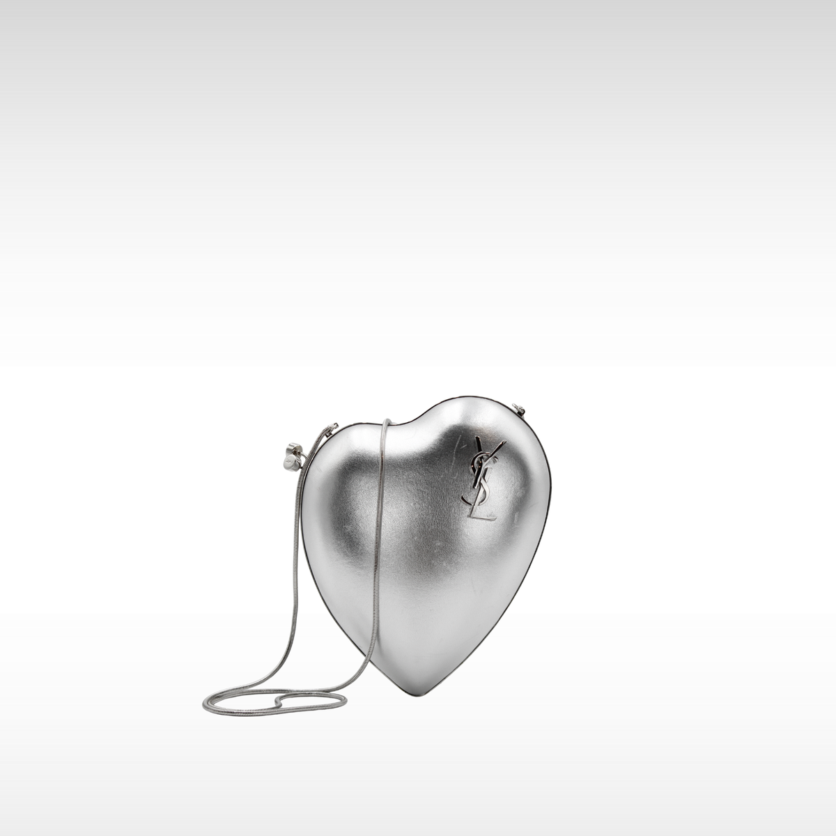 Love Box Calf Silver Shoulder Bag