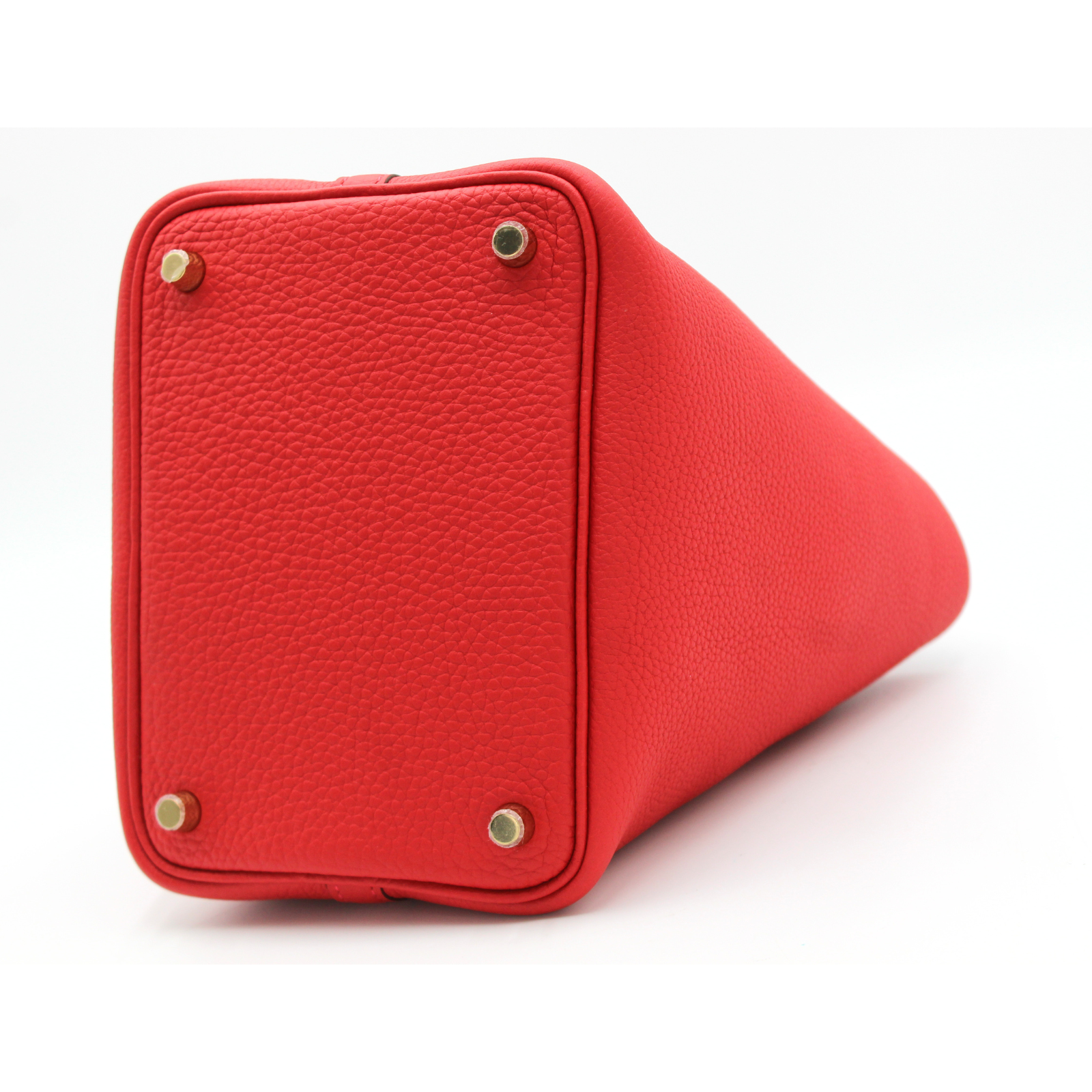 Picotin Lock 18 Taurillon Clemence Rouge De Coeur Handbag