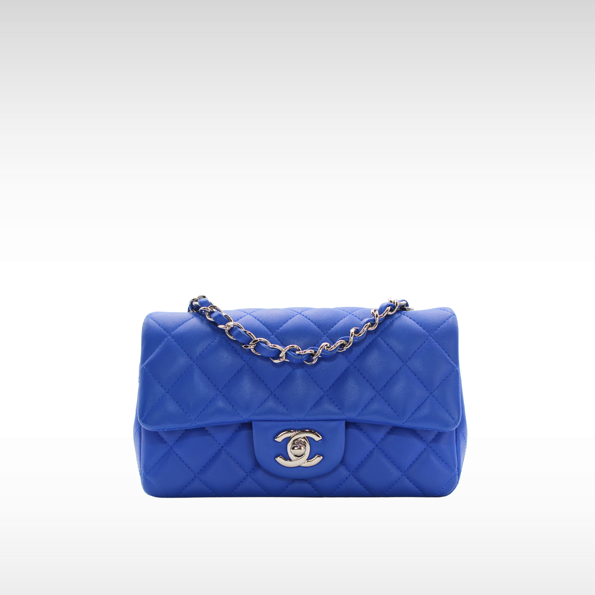 Classic Mini Lamb Blue Crossbody Bag