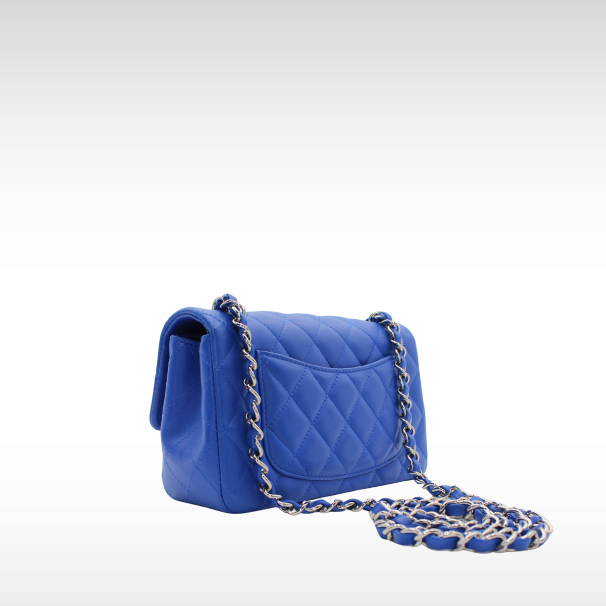 Classic Mini Lamb Blue Crossbody Bag