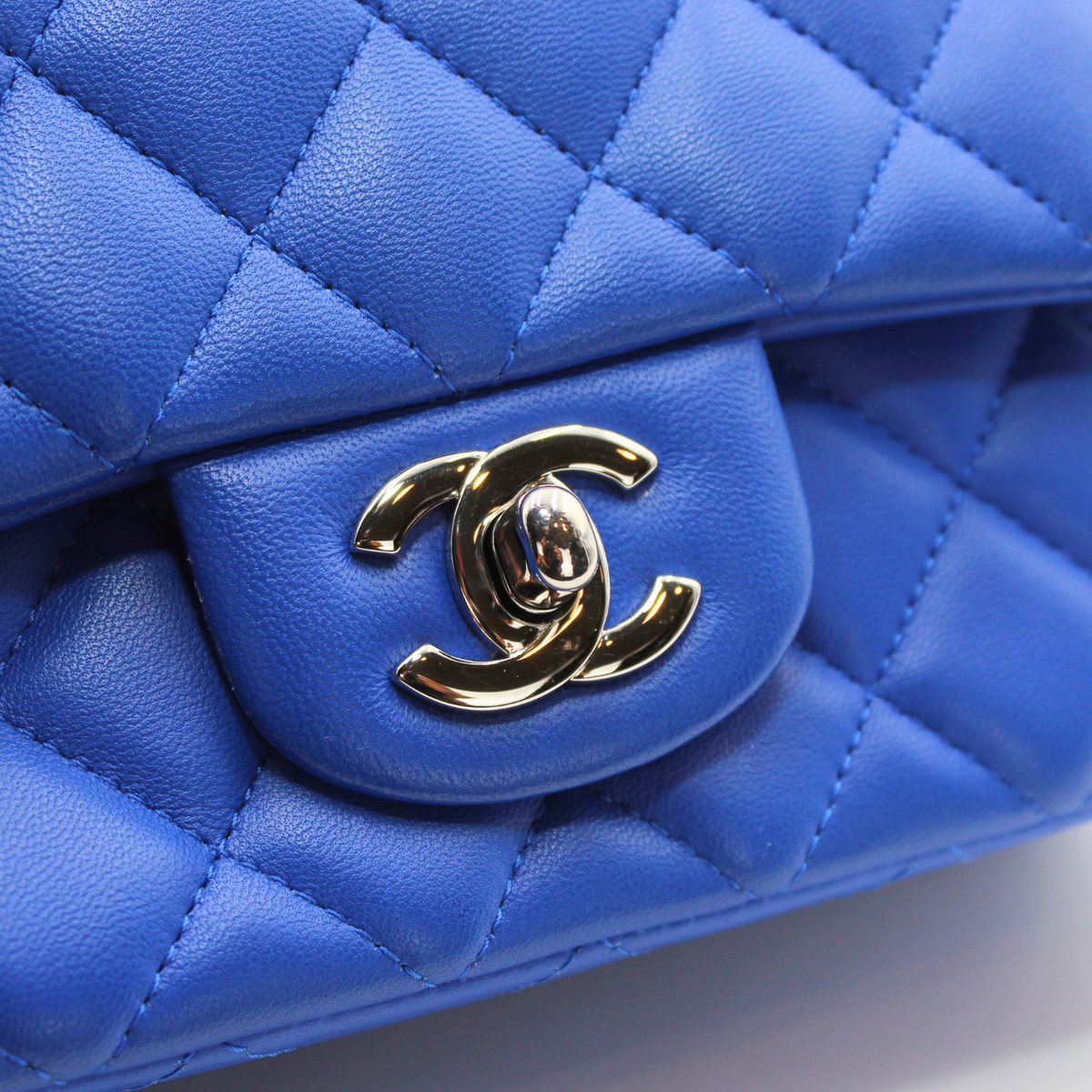 Classic Mini Lamb Blue Crossbody Bag