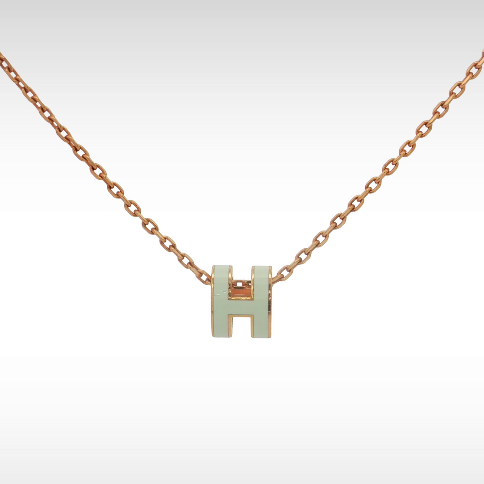 Pop H Mini Metal Vert Fizz Necklace