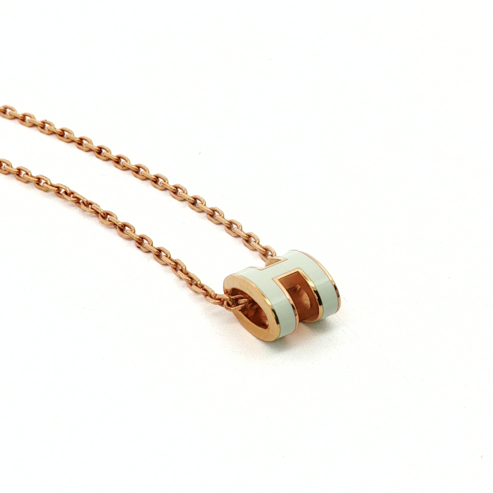 Pop H Mini Metal Vert Fizz Necklace