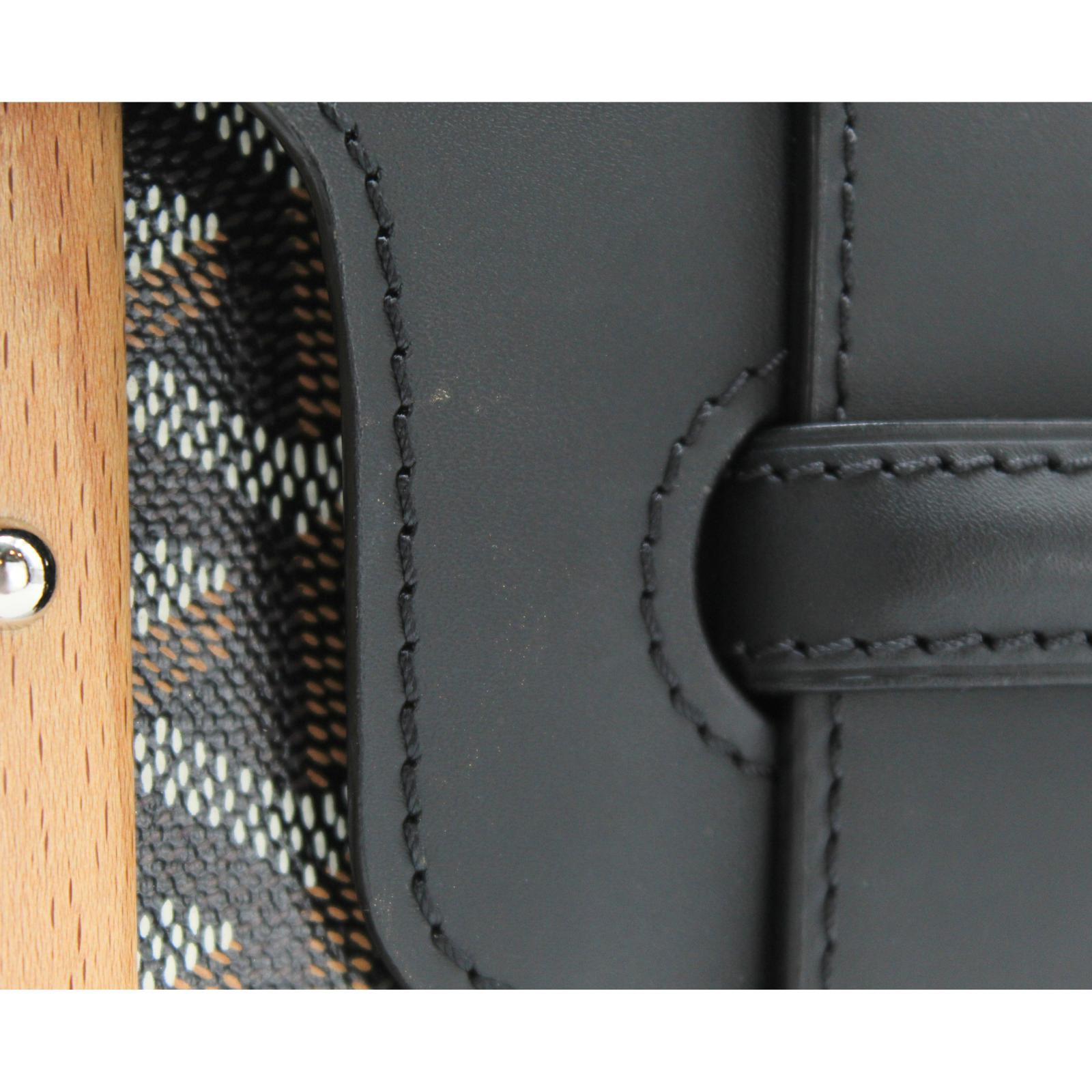 Saigon PM Coated Canvas Black Handbag
