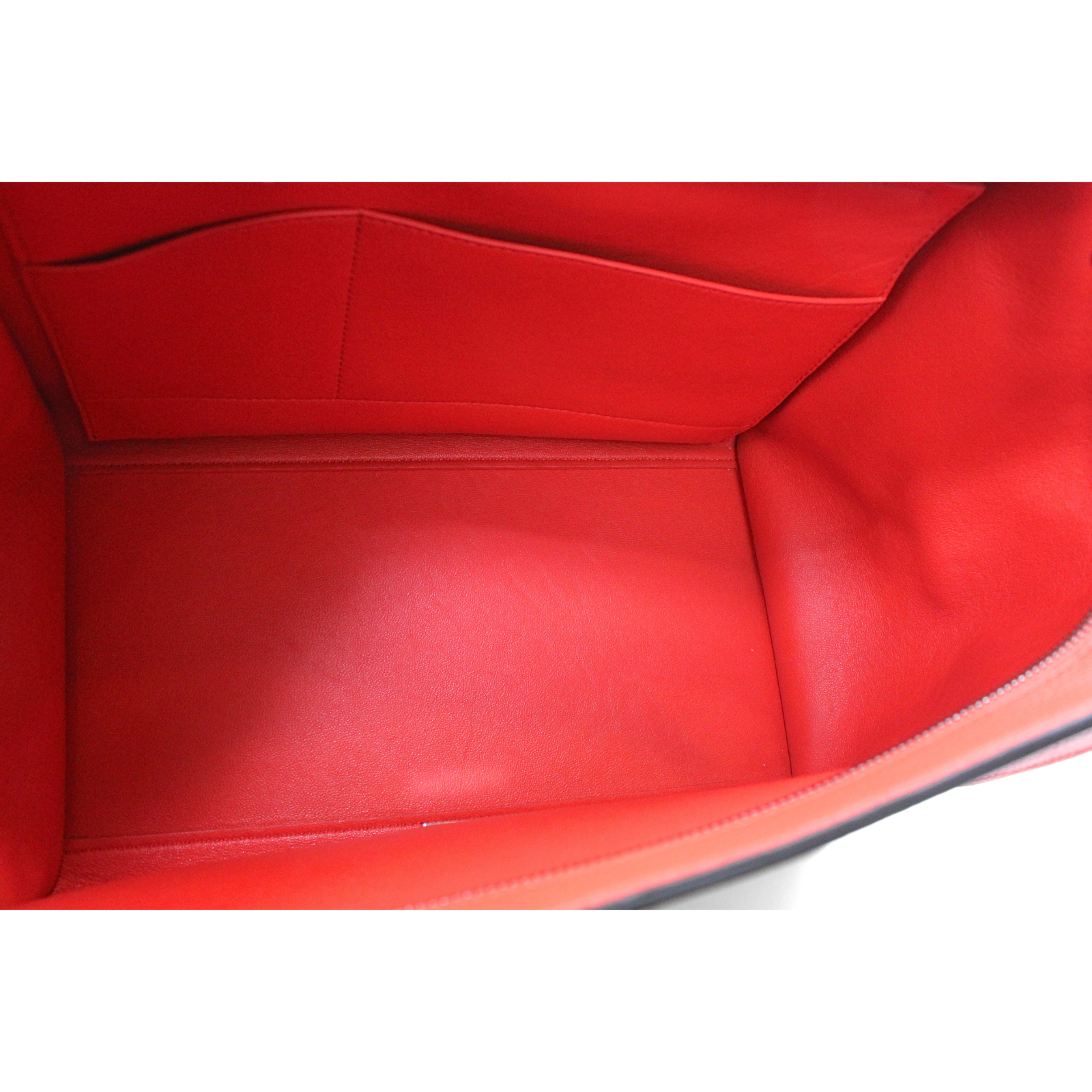 Trapeze Medium Calf Orange Handbag
