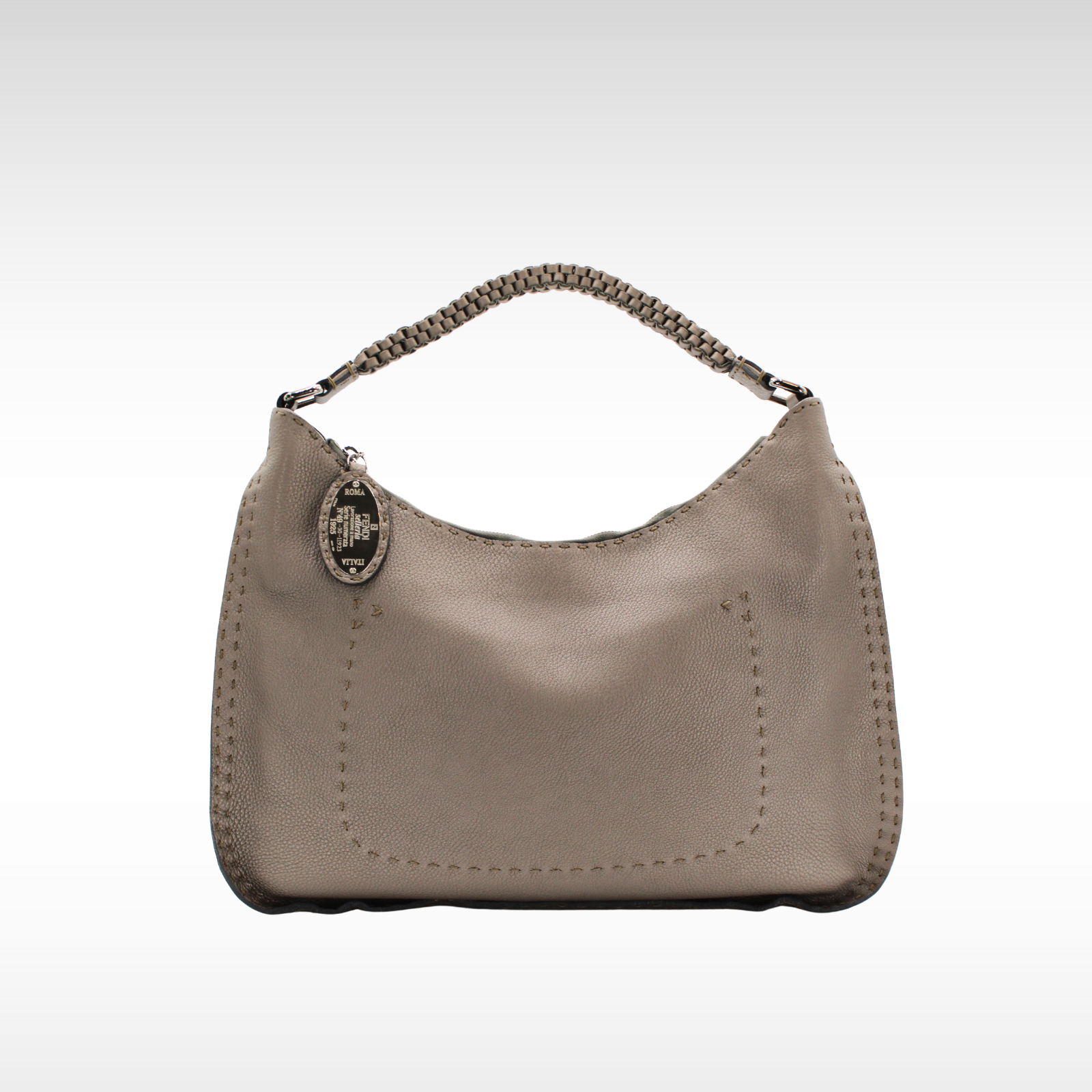 Selleria Calf Gray Shoulder Bag