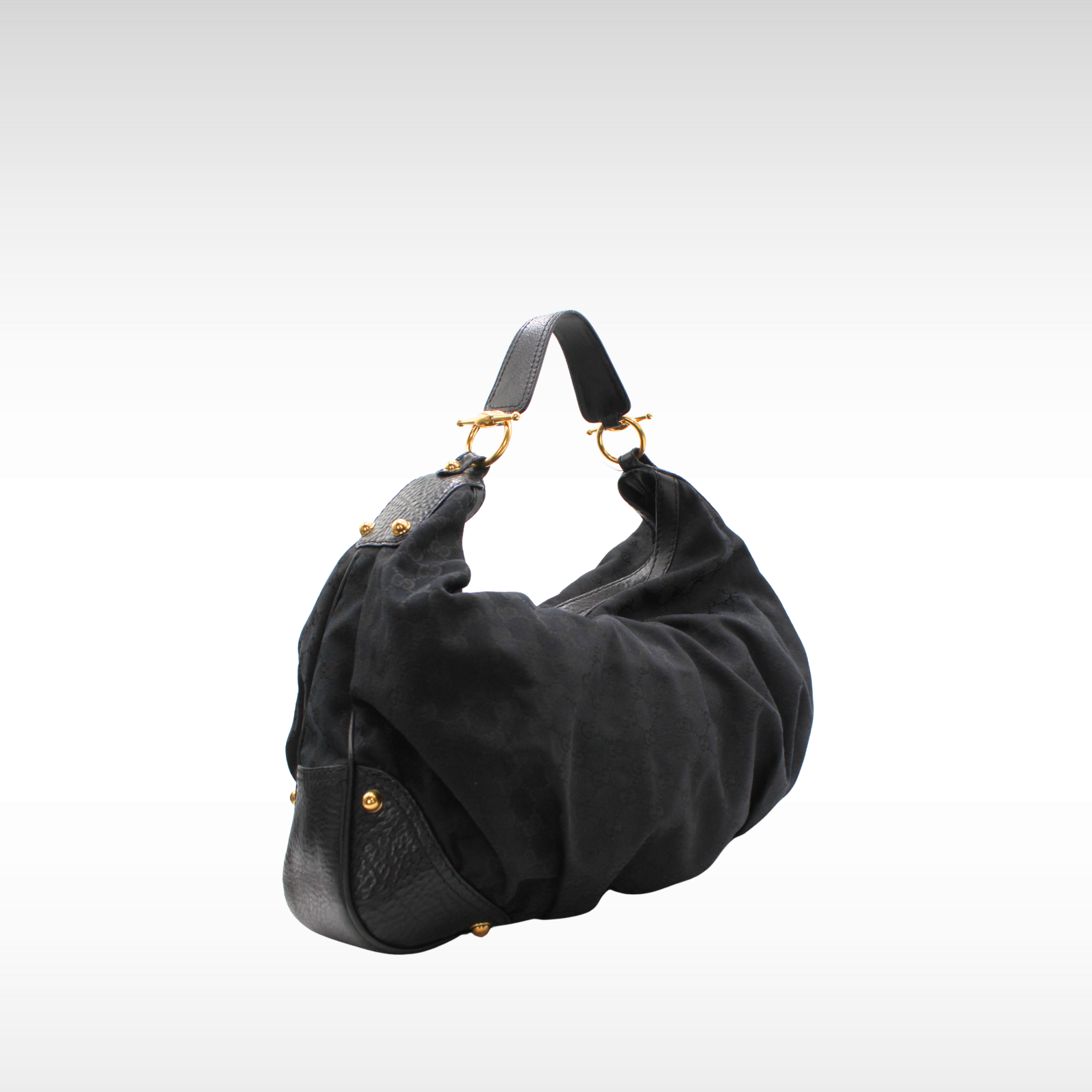 Jockey Hobo Large GG-Canvas Shoulder Bag