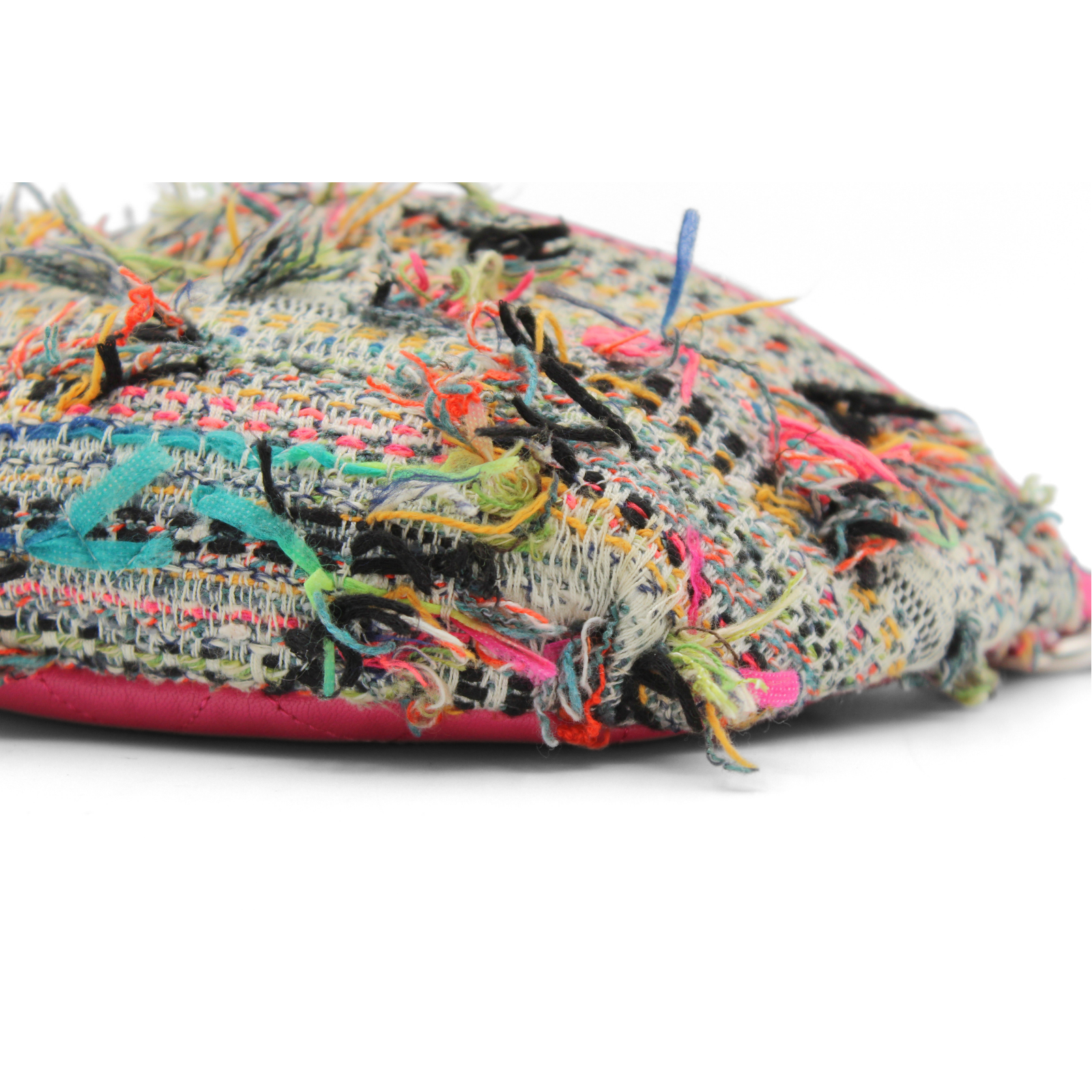 Tweed Pink + Multicolor Crossbody Bag