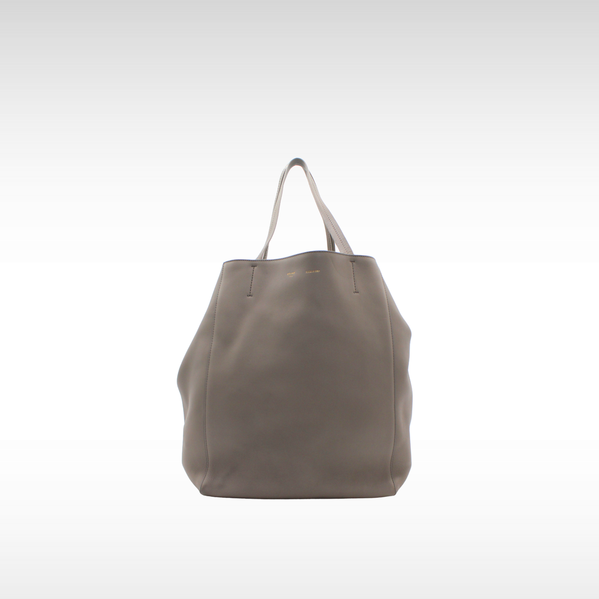 Cabas Phantom Medium Calf Gray Tote Bag