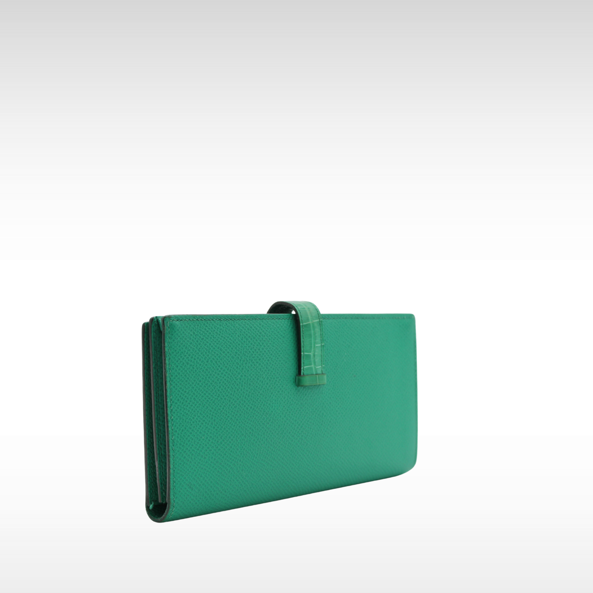 Bearn Soufflet Touch Epsom Vert Jade Wallet