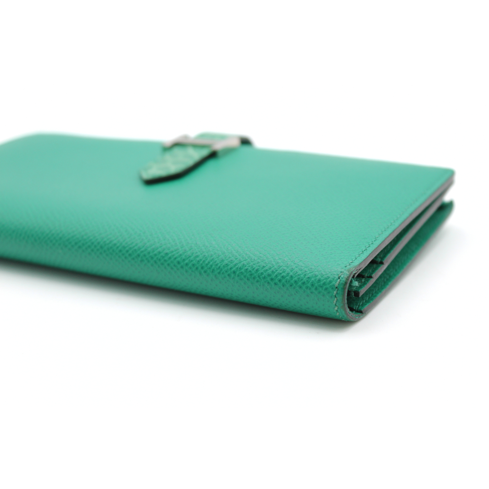 Bearn Soufflet Touch Epsom Vert Jade Wallet