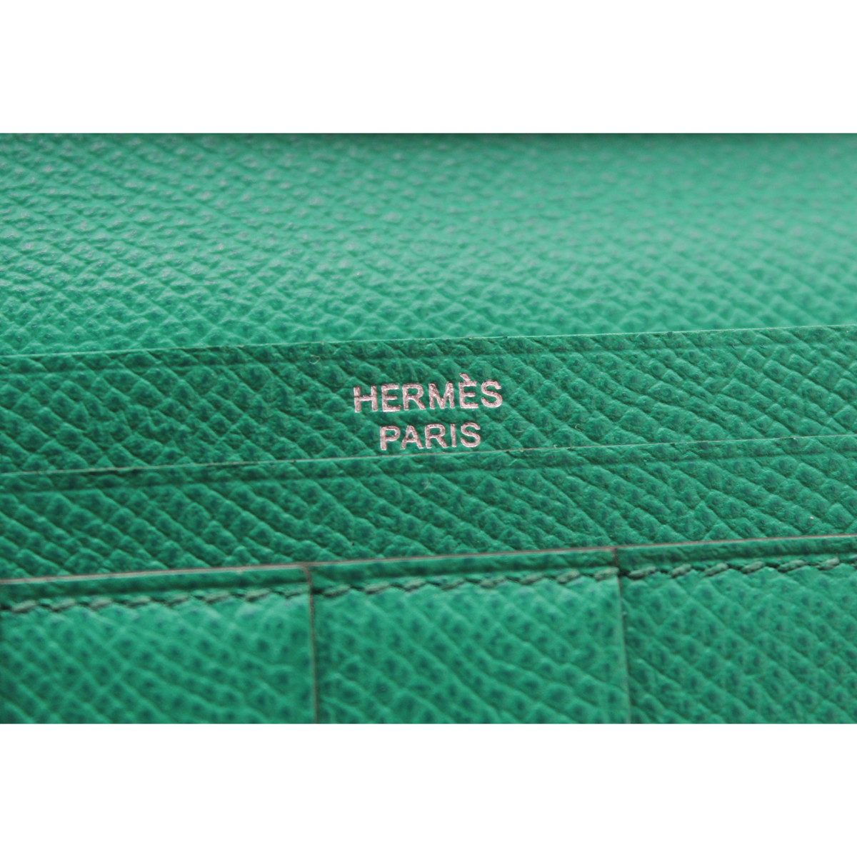 Bearn Soufflet Touch Epsom Vert Jade Wallet