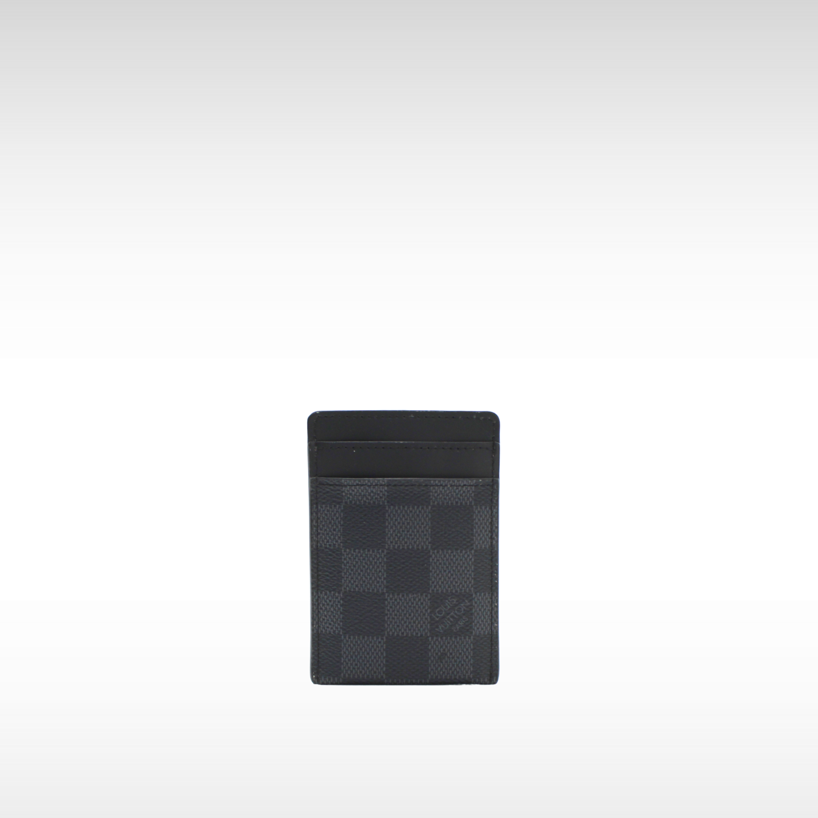 Pince Damier Graphite Card Case
