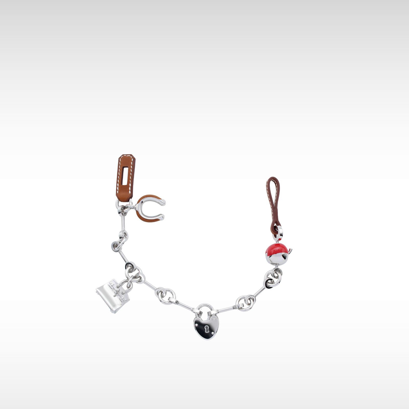 Bijou de Sac Metal Fauve + Rouge De Coeur Bag Charm