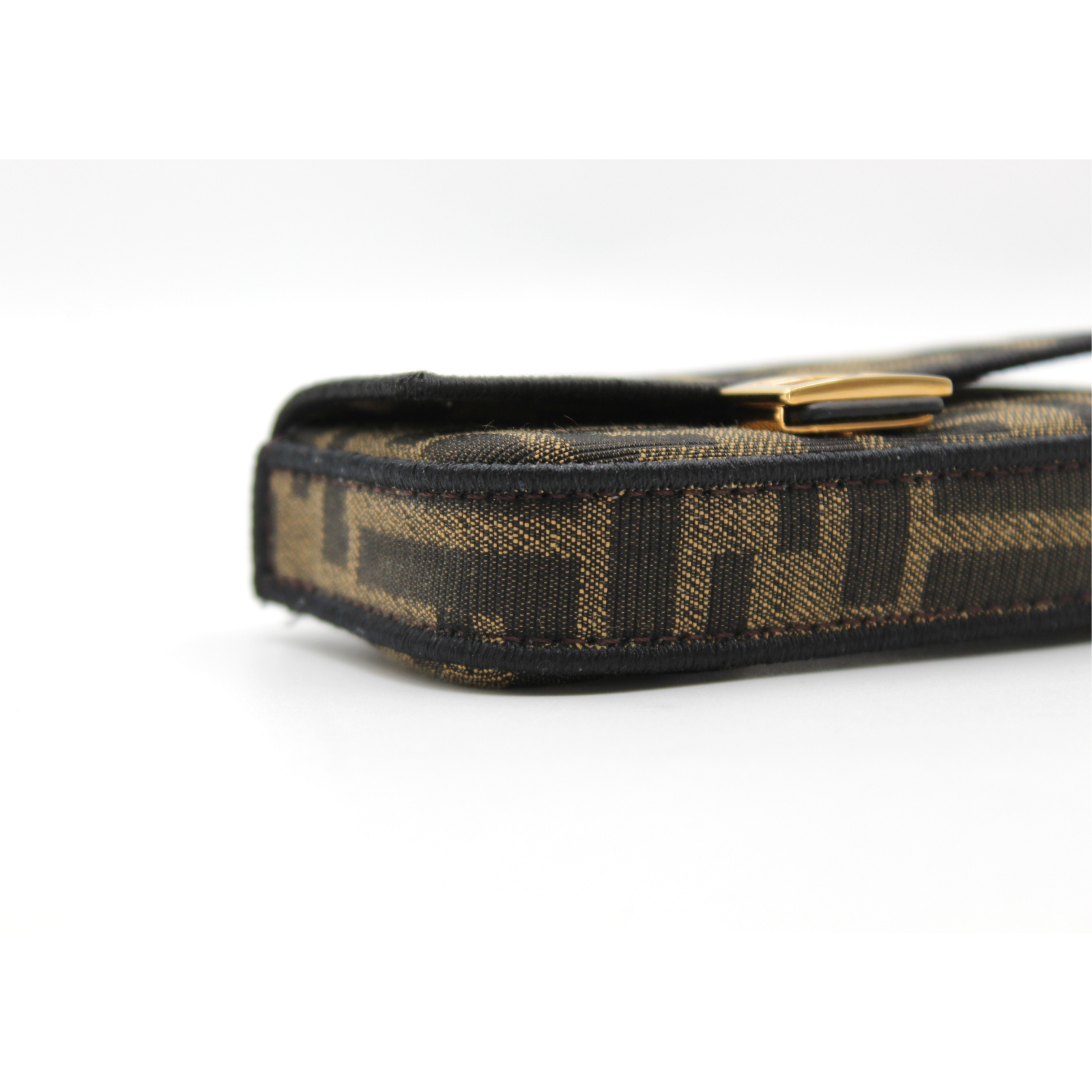 Baguette Nano Zucca Canvas Crossbody Bag