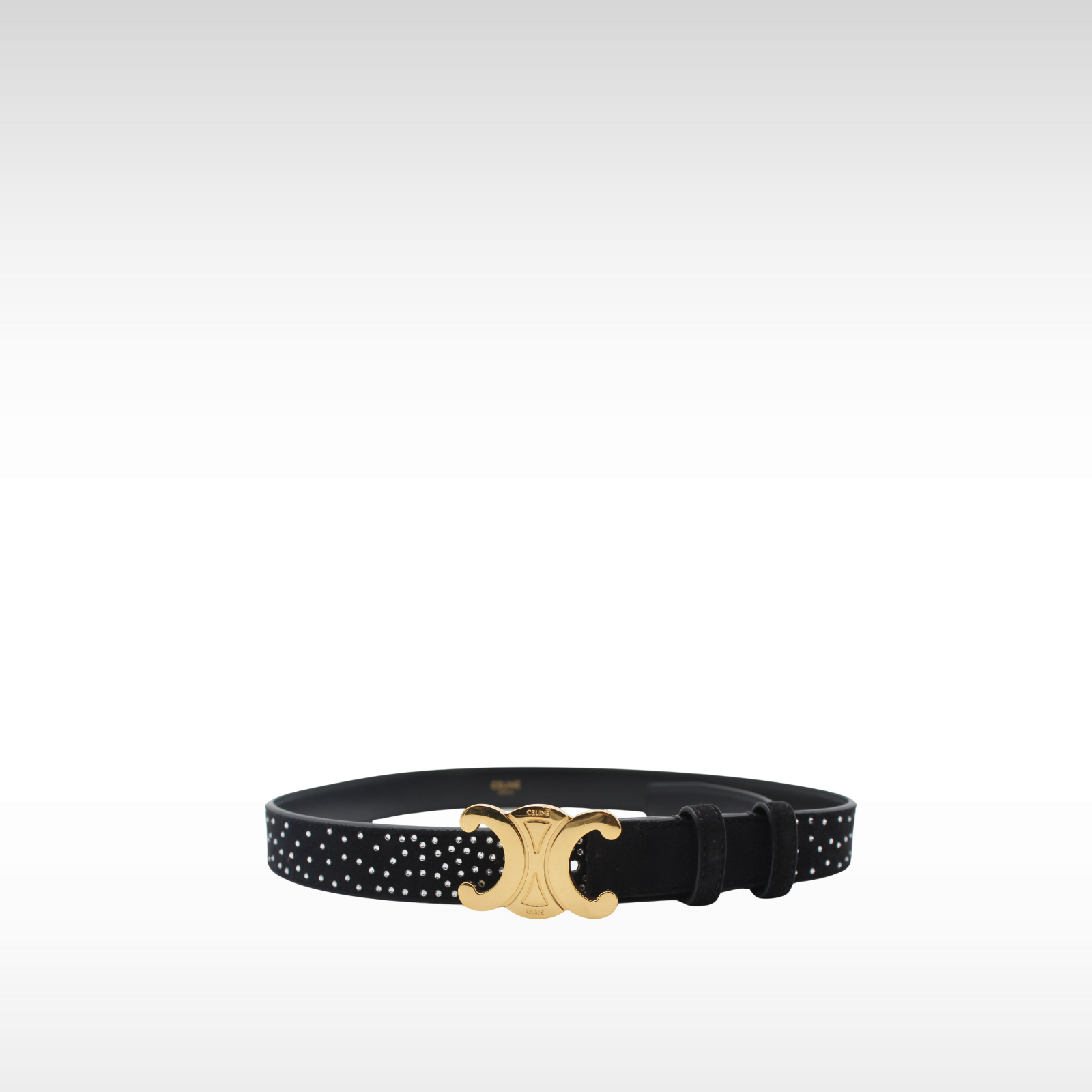Medium Triomphe 75 Suede Belt