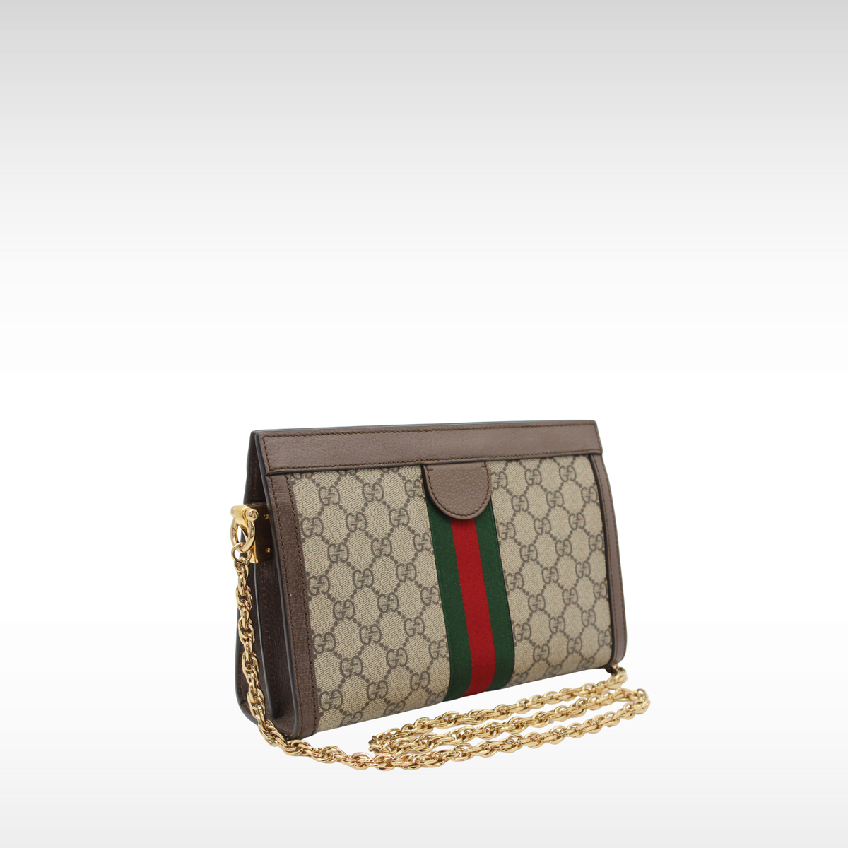 Ophidia Small GG-Supreme Coated Canvas Shoulder Bag