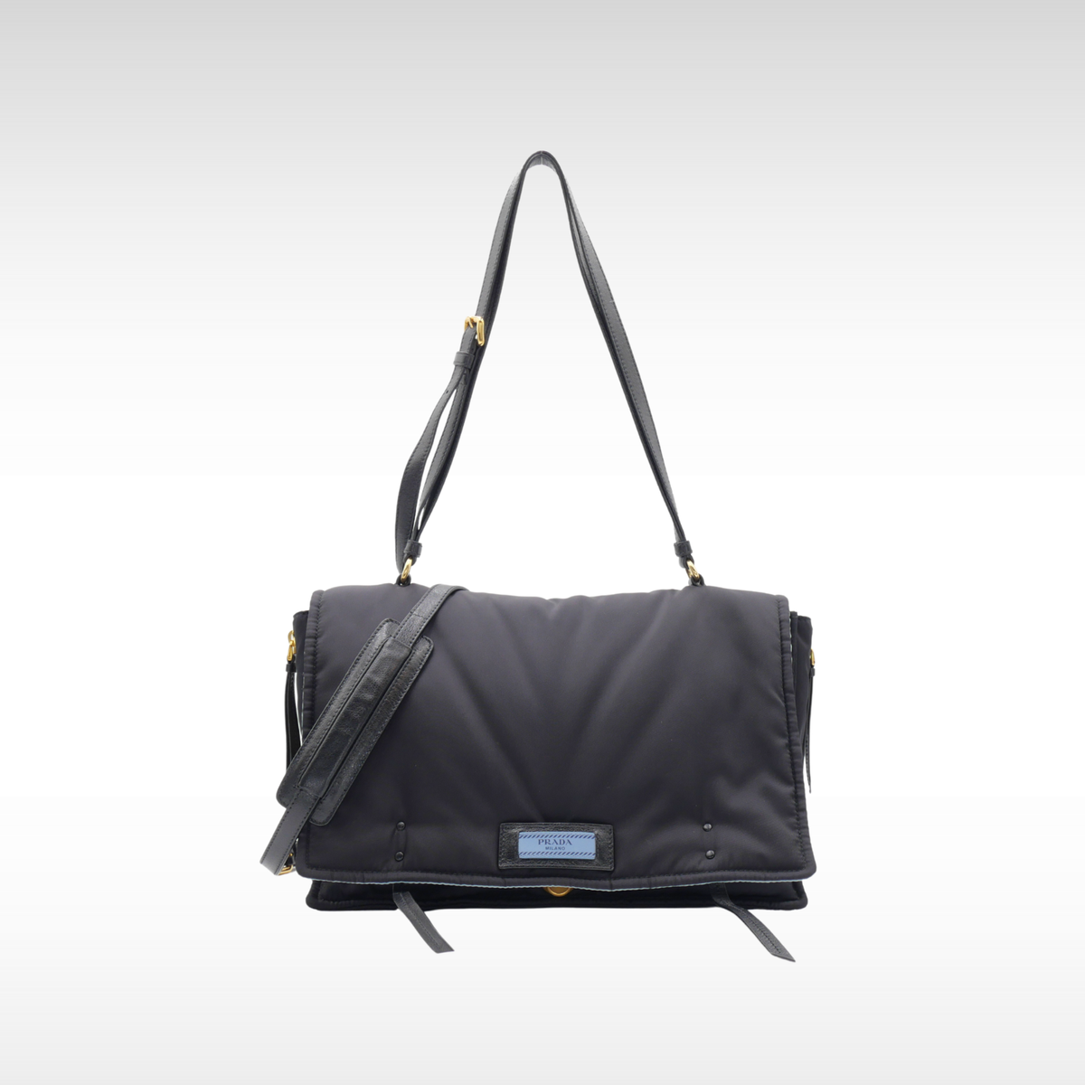 Etiquette Nylon Shoulder Bag