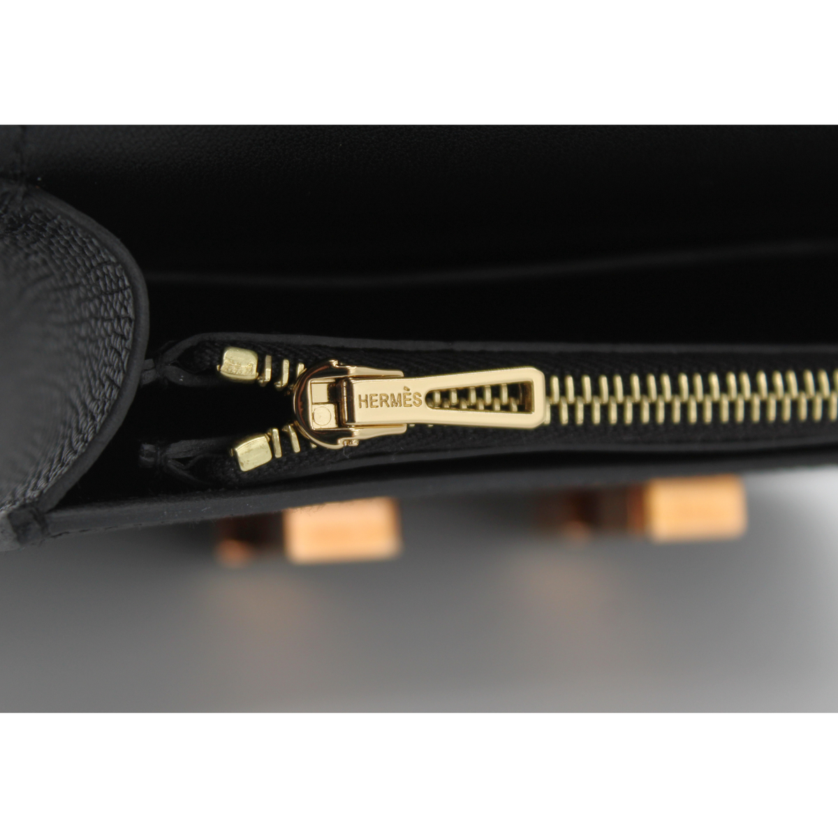 Constance Slim Epsom Black Wallet