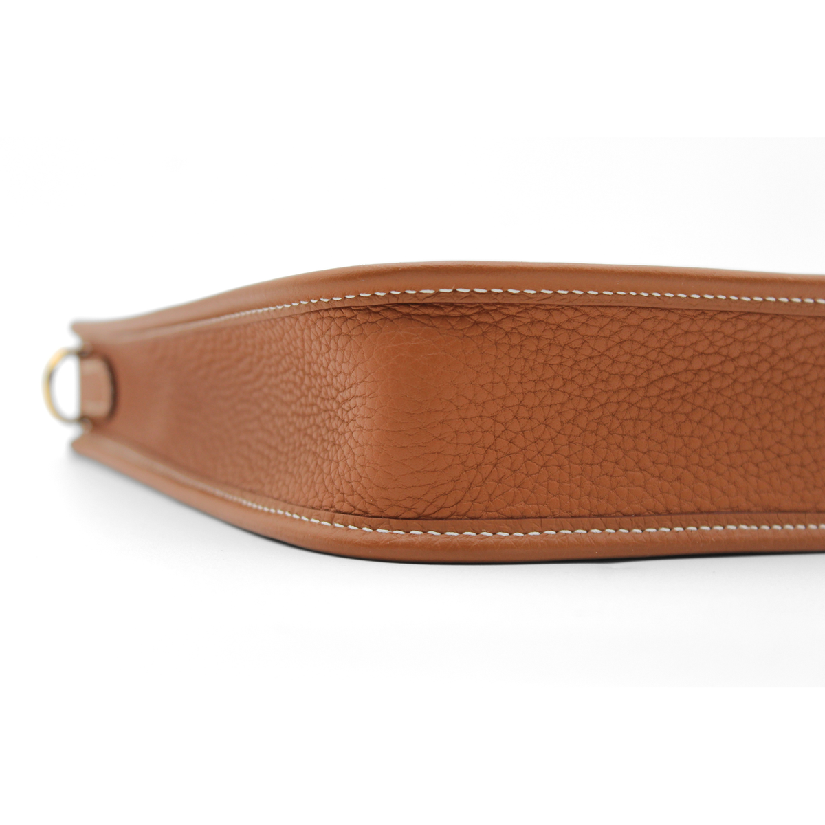 Evelyne Amazone 16 Taurillon Clemence Gold Crossbody Bag