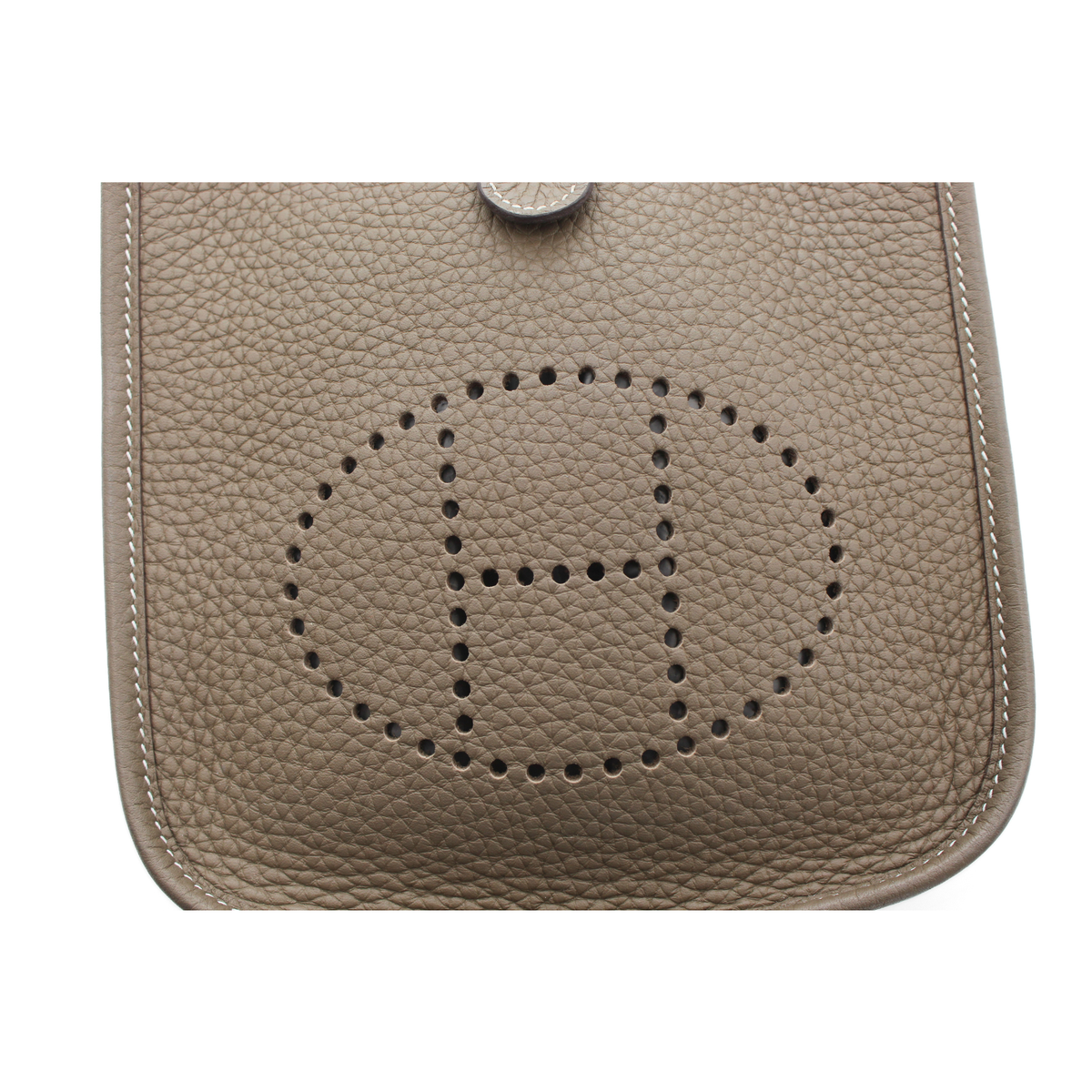 Evelyne Amazone 16 Taurillon Clemence Etoupe Crossbody Bag